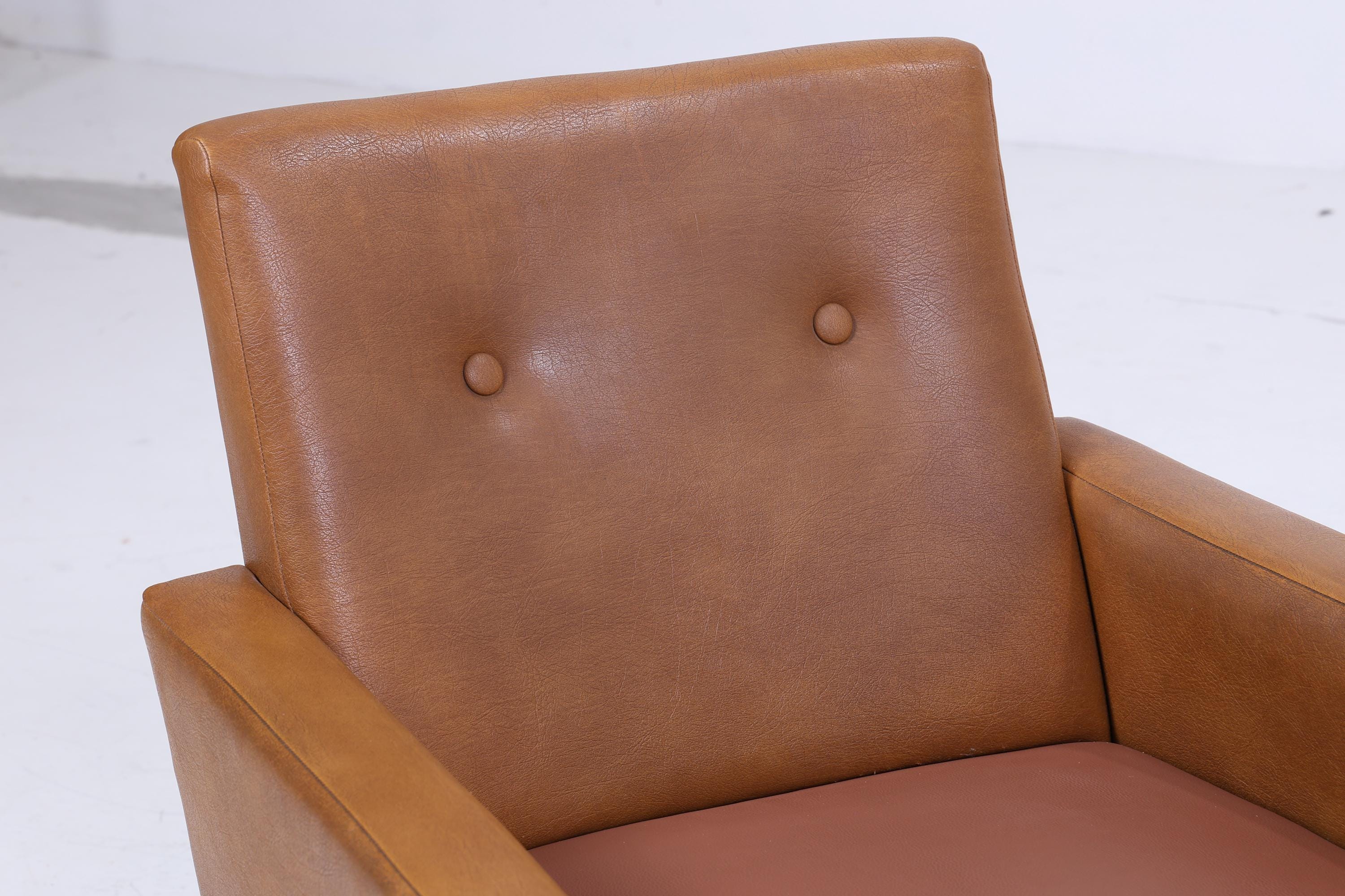 Vintage Leder Sessel aus den 60ern | Mid Century Lounge Chair Sessel Retro 70er