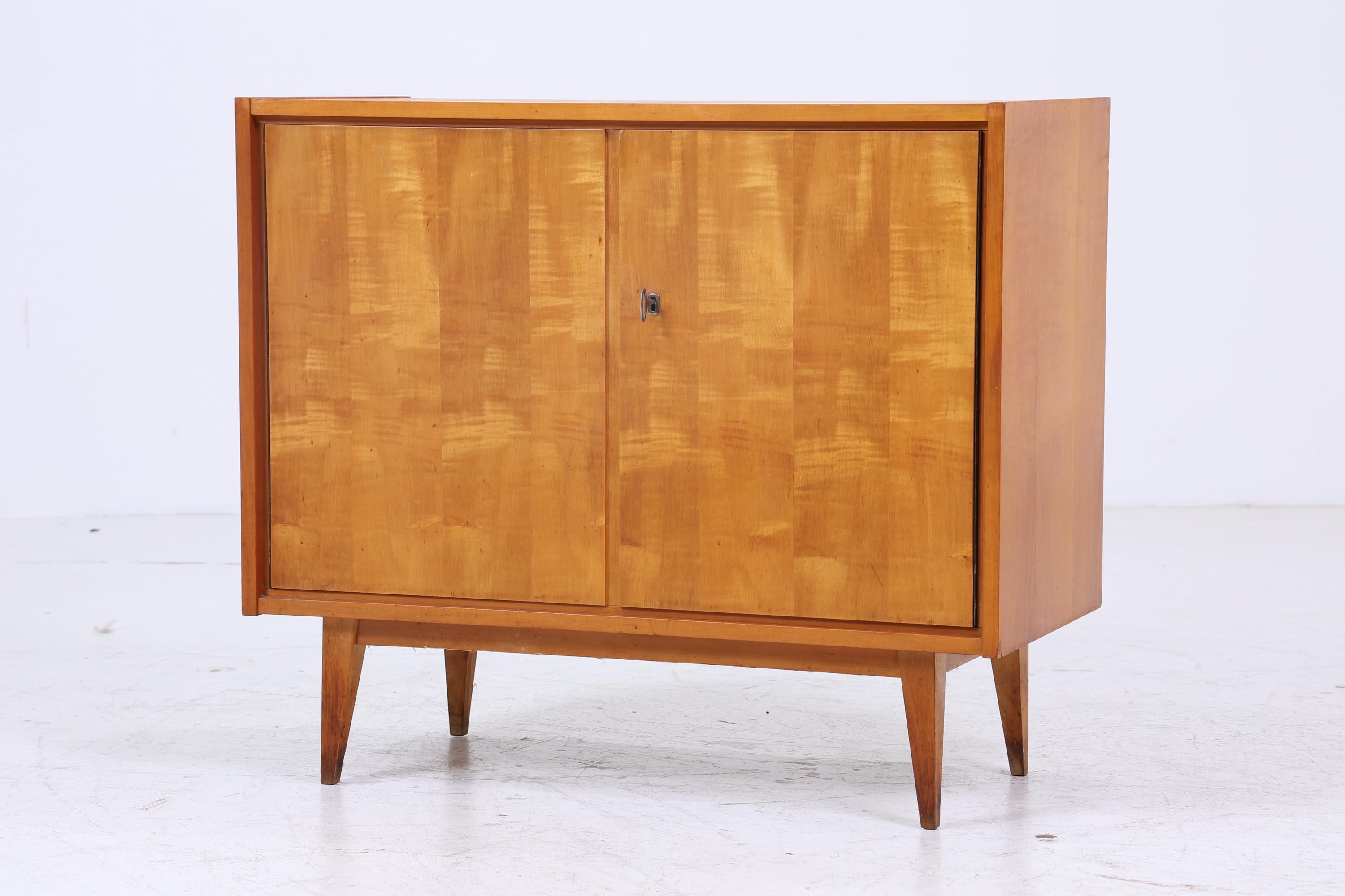 Wunderschöne Vintage Kommode 60er | Mid Century Schrank | Kleines Sideboard Retro Holz Aufbewahrung