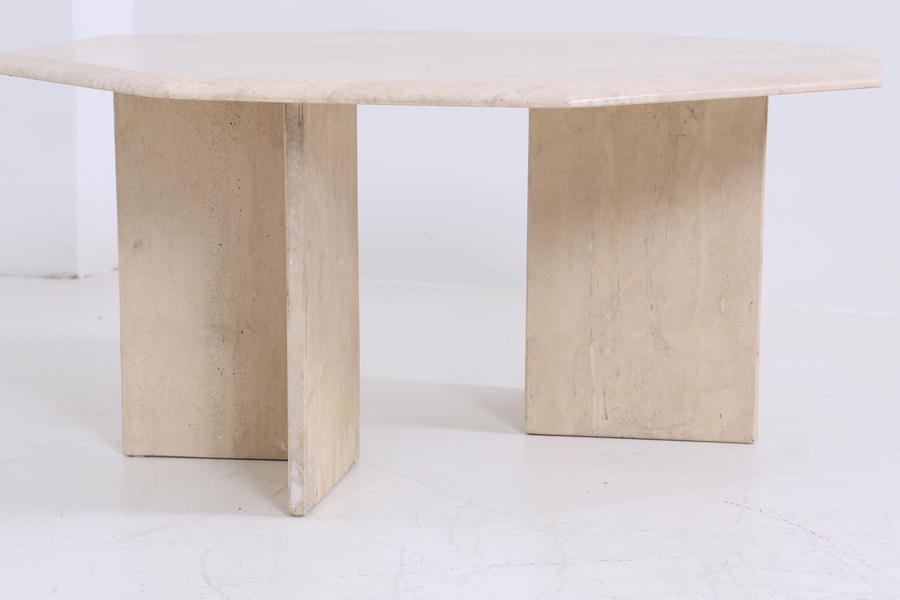 Wunderschöner Vintage Couchtisch aus Travertin | Mid Century Couchtisch Tisch Wohnzimmertisch 80er Jahre Retro Wohnzimmer