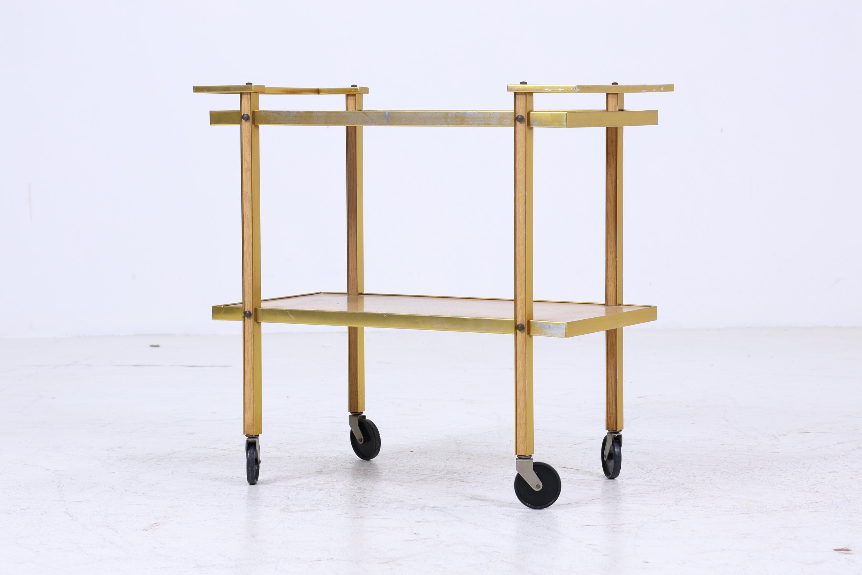 Vintage Servierwagen aus den 60ern | Mid Century Tisch Telefontisch Beistelltisch Retro