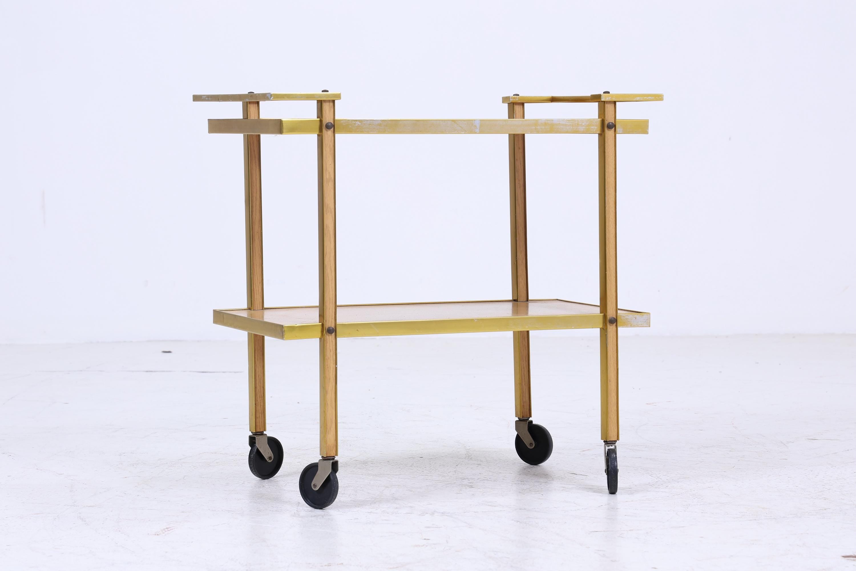 Vintage Servierwagen aus den 60ern | Mid Century Tisch Telefontisch Beistelltisch Retro
