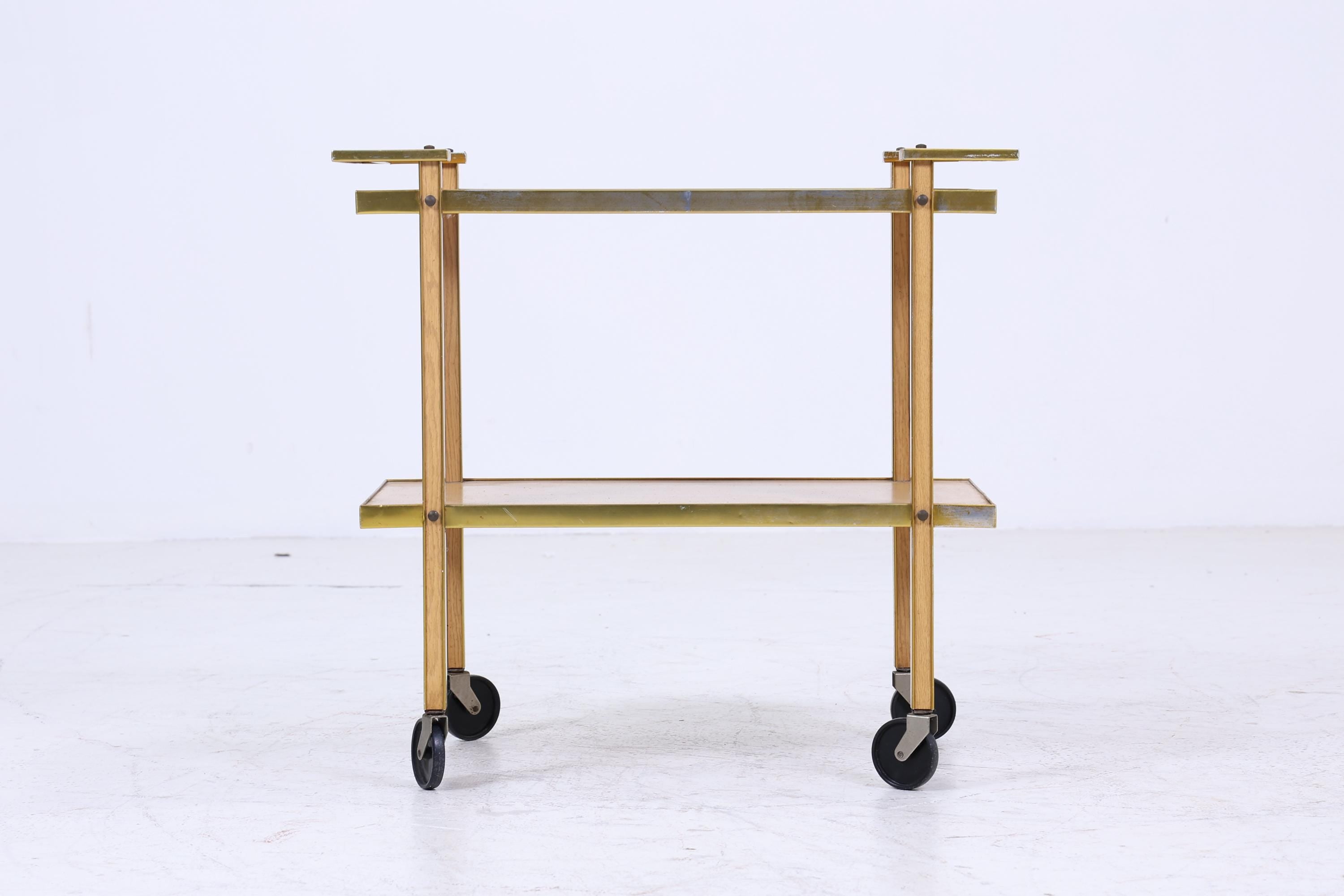 Vintage Servierwagen aus den 60ern | Mid Century Tisch Telefontisch Beistelltisch Retro