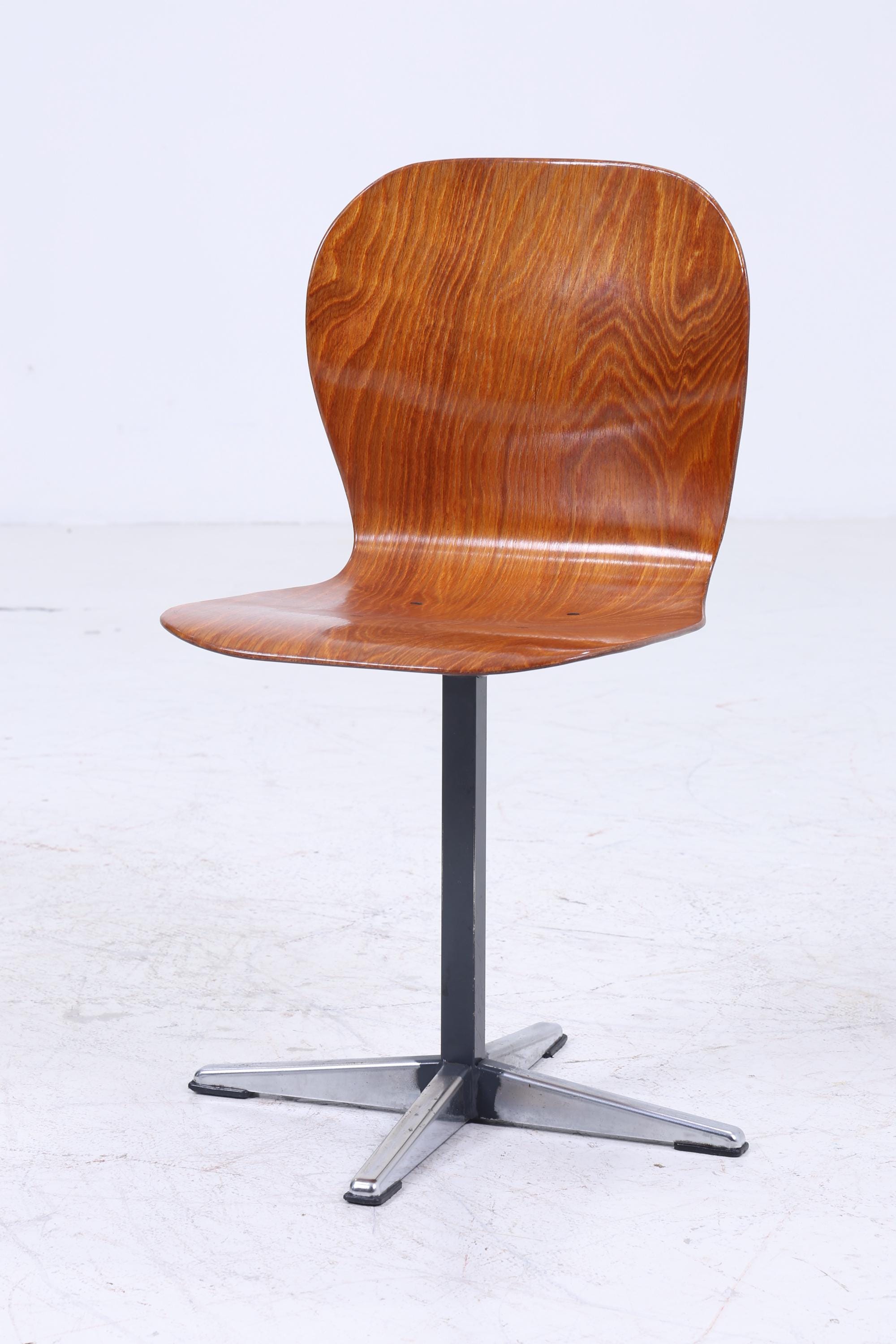 Vintage Pagholz Stuhl aus den 60ern | Mid Century Schulstuhl | Retro Küchenstuhl 70er Jahre
