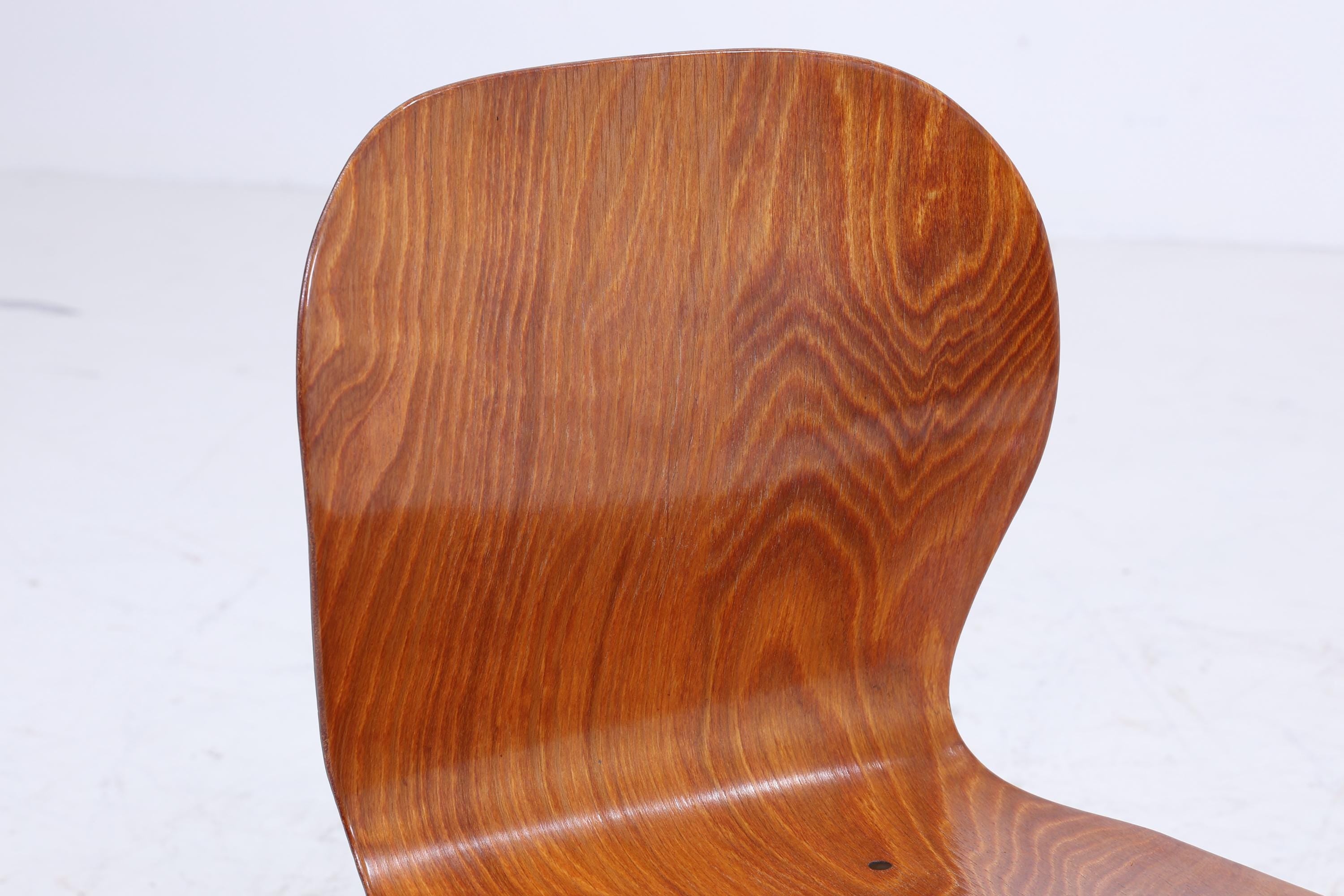 Vintage Pagholz Stuhl aus den 60ern | Mid Century Schulstuhl | Retro Küchenstuhl 70er Jahre