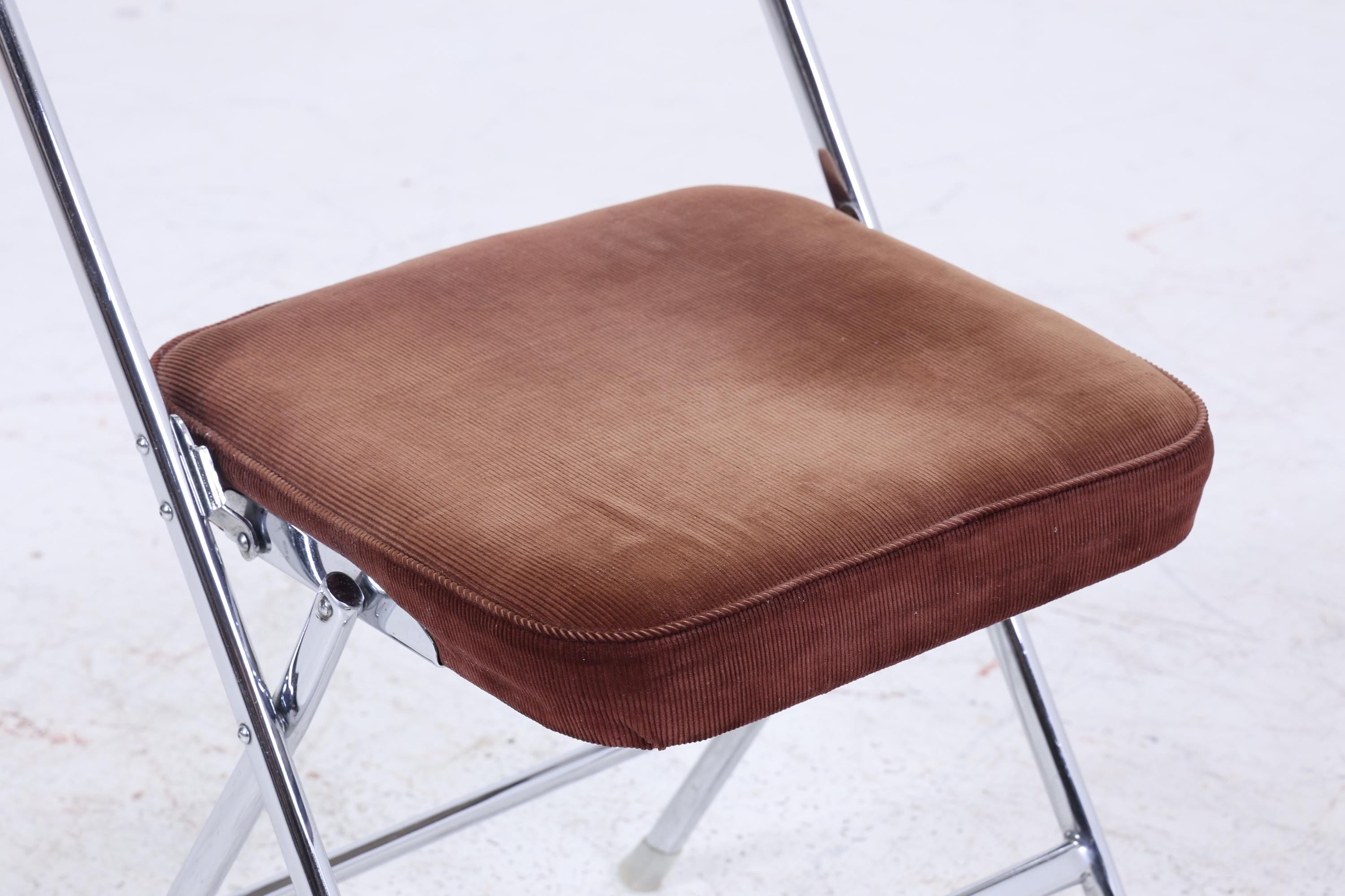 2 Vintage Chrom Klappstühle | Mid Century Stuhl 60er Jahre | Küchenstuhl 70er