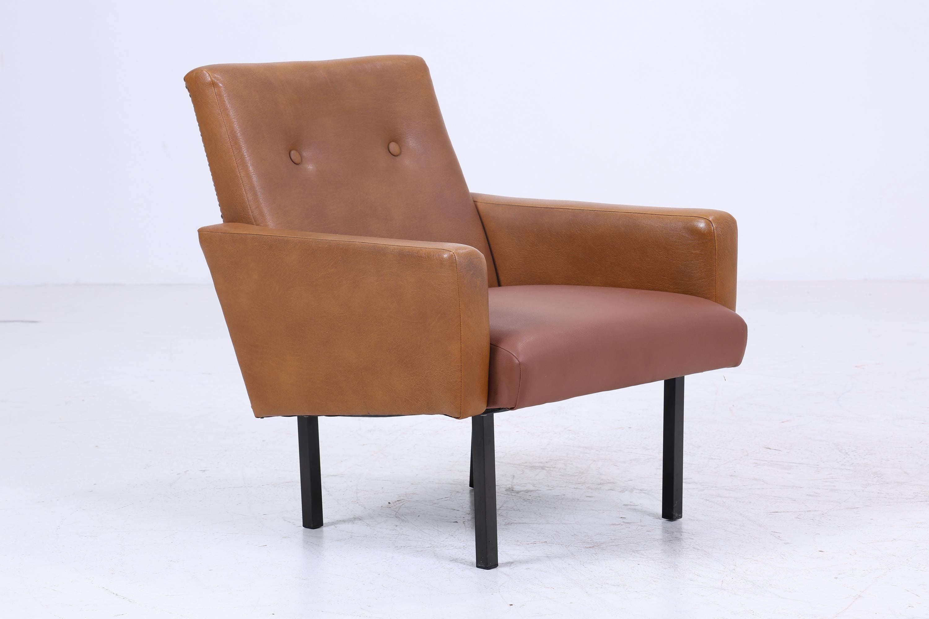 Vintage Leder Sessel aus den 60ern | Mid Century Lounge Chair Sessel Retro 70er