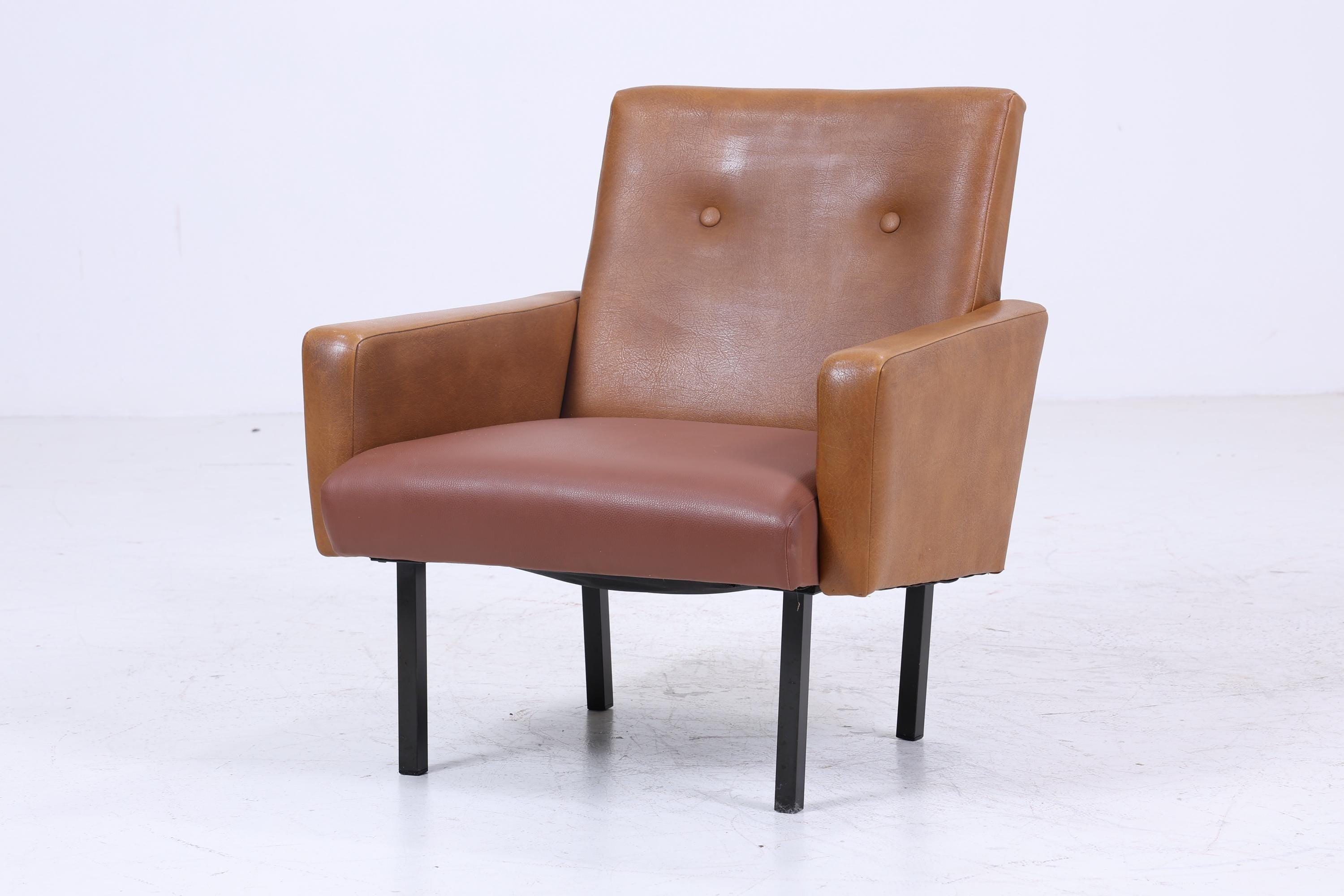 Vintage Leder Sessel aus den 60ern | Mid Century Lounge Chair Sessel Retro 70er