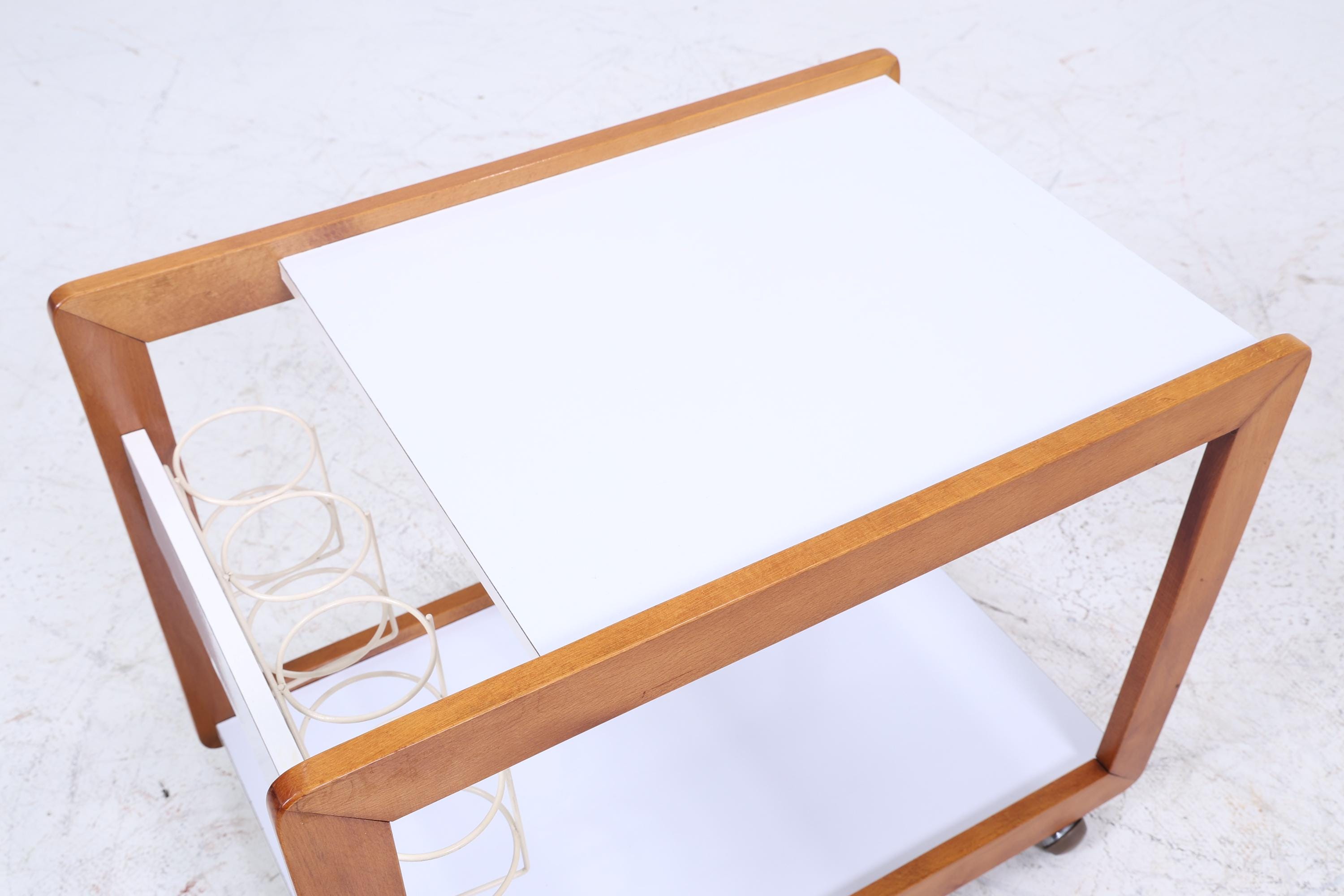 Vintage Servierwagen aus den 60ern | Mid Century Tisch Telefontisch Beistelltisch Retro