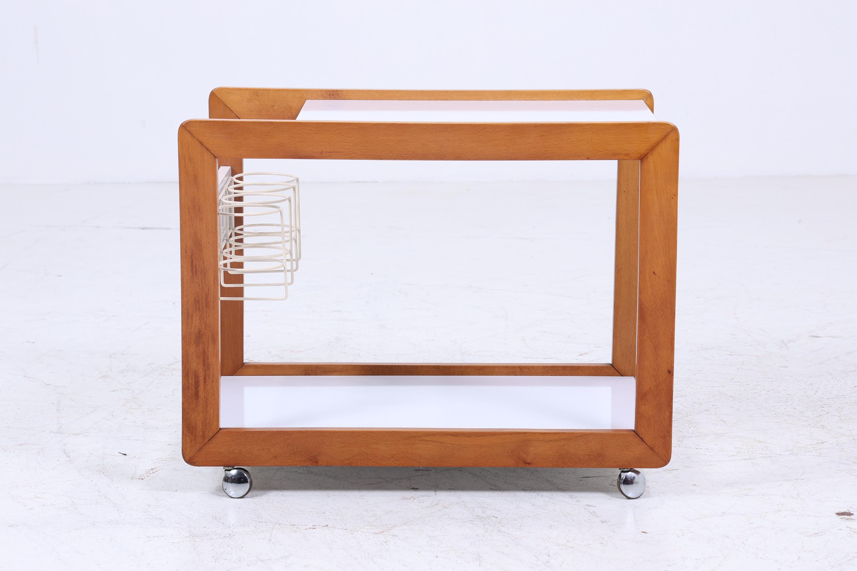 Vintage Servierwagen aus den 60ern | Mid Century Tisch Telefontisch Beistelltisch Retro