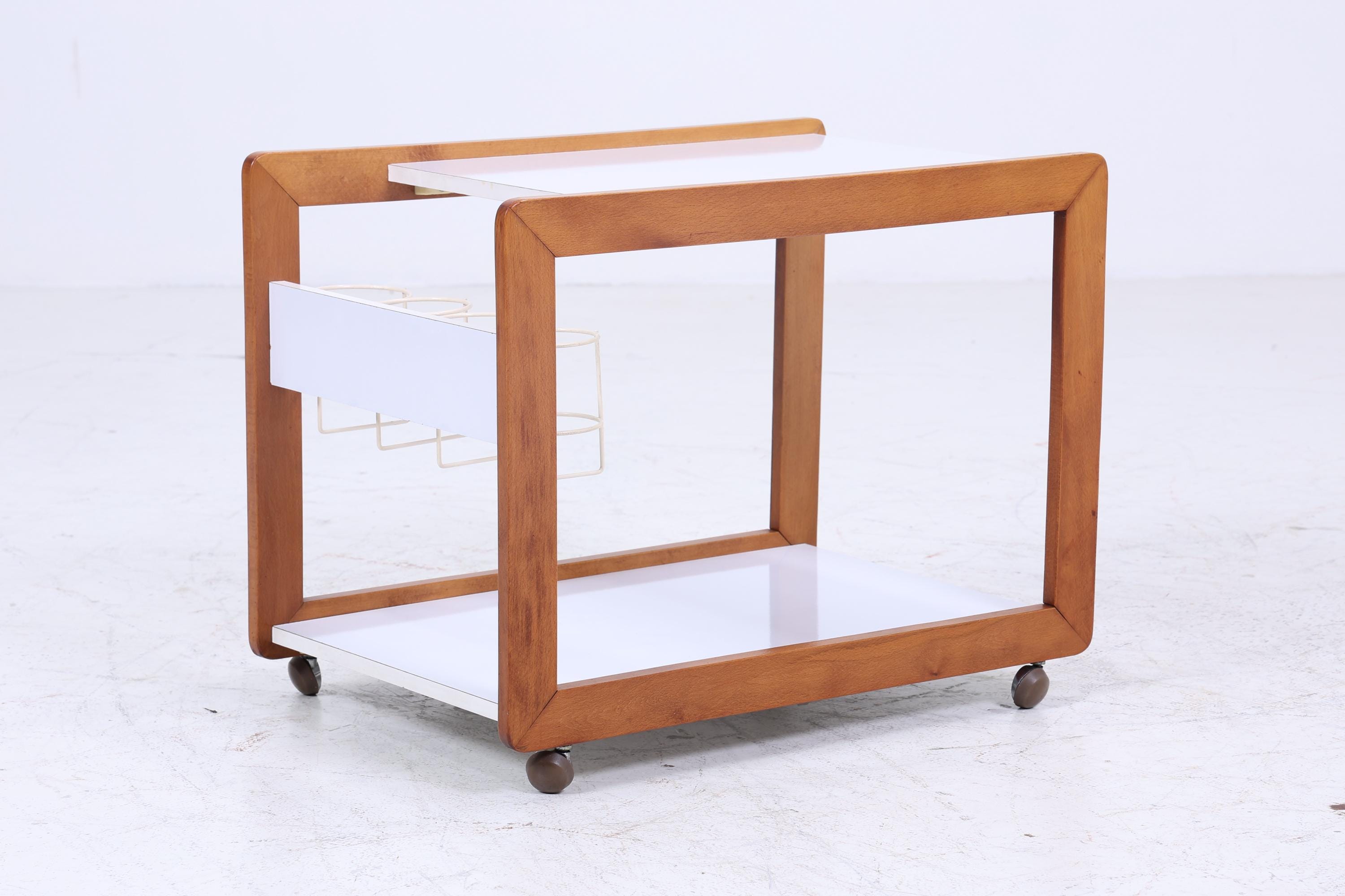 Vintage Servierwagen aus den 60ern | Mid Century Tisch Telefontisch Beistelltisch Retro