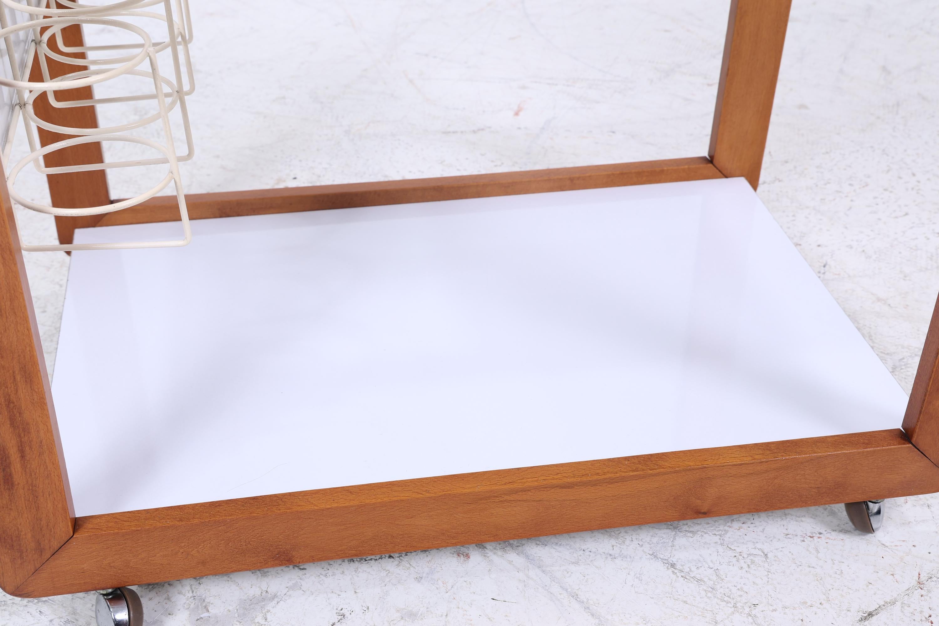 Vintage Servierwagen aus den 60ern | Mid Century Tisch Telefontisch Beistelltisch Retro