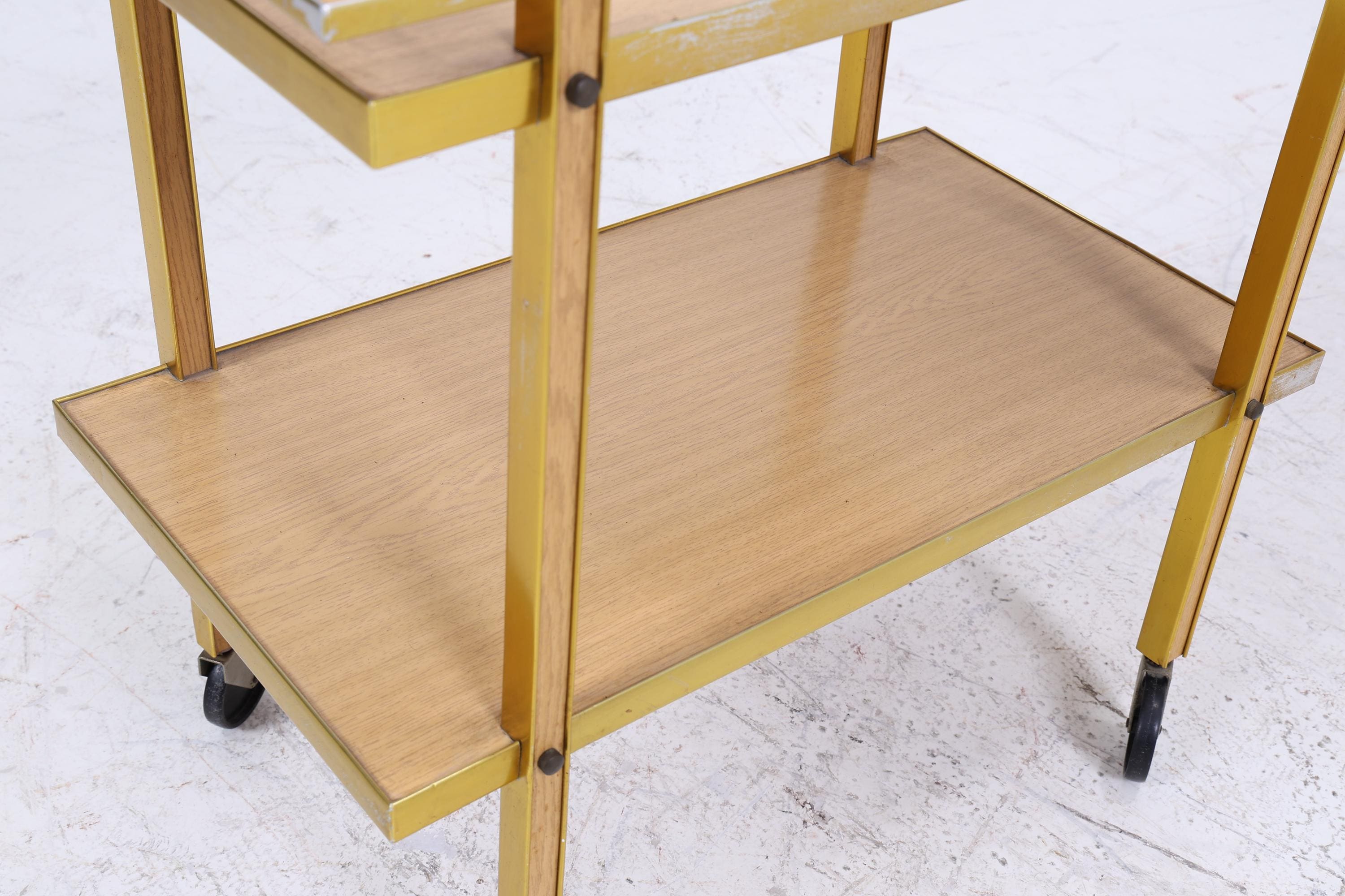 Vintage Servierwagen aus den 60ern | Mid Century Tisch Telefontisch Beistelltisch Retro