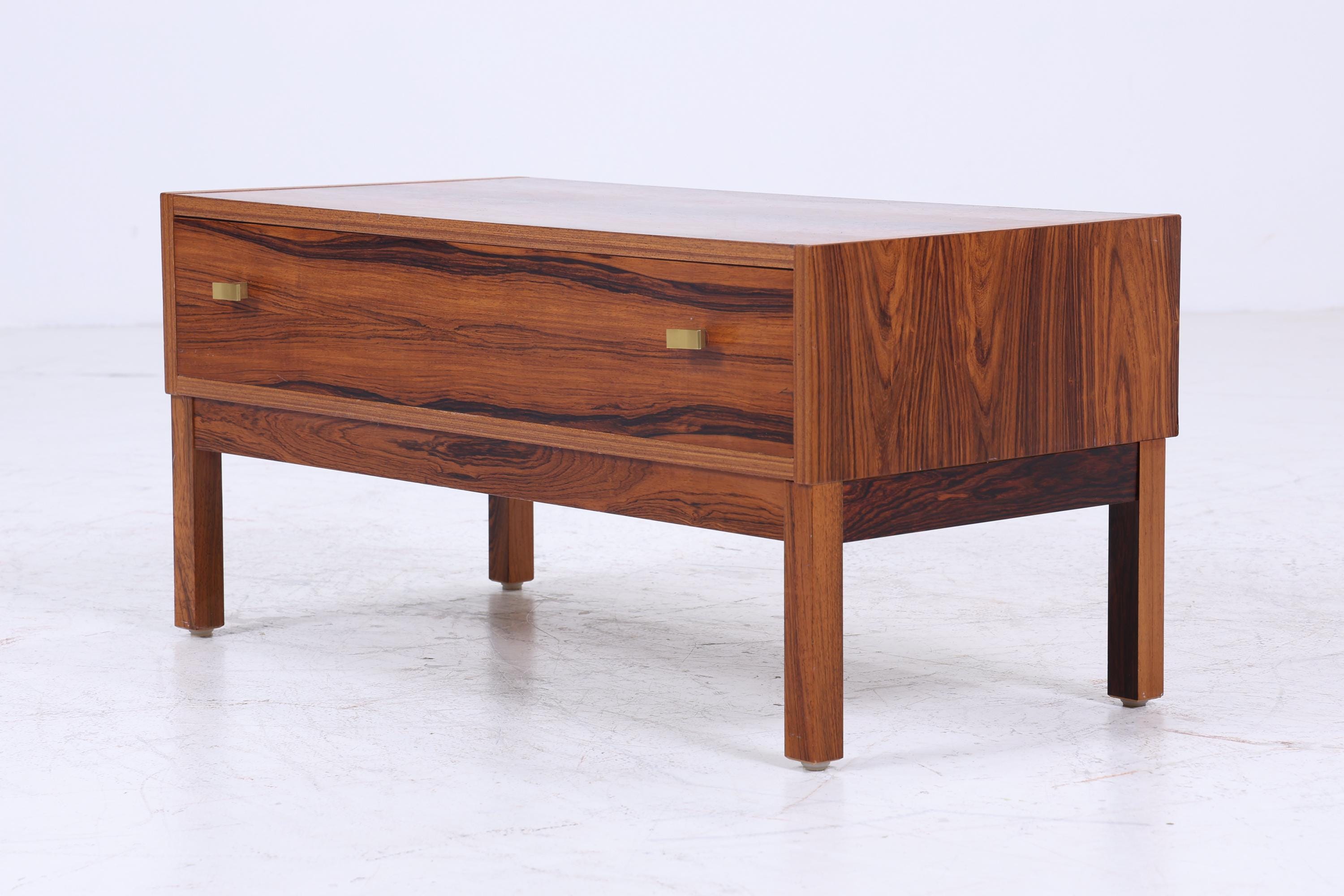 Vintage Schubladen Kommode | Mid Century Schubladen Schrank | Retro 60er Jahre Palisander Aufbewahrung