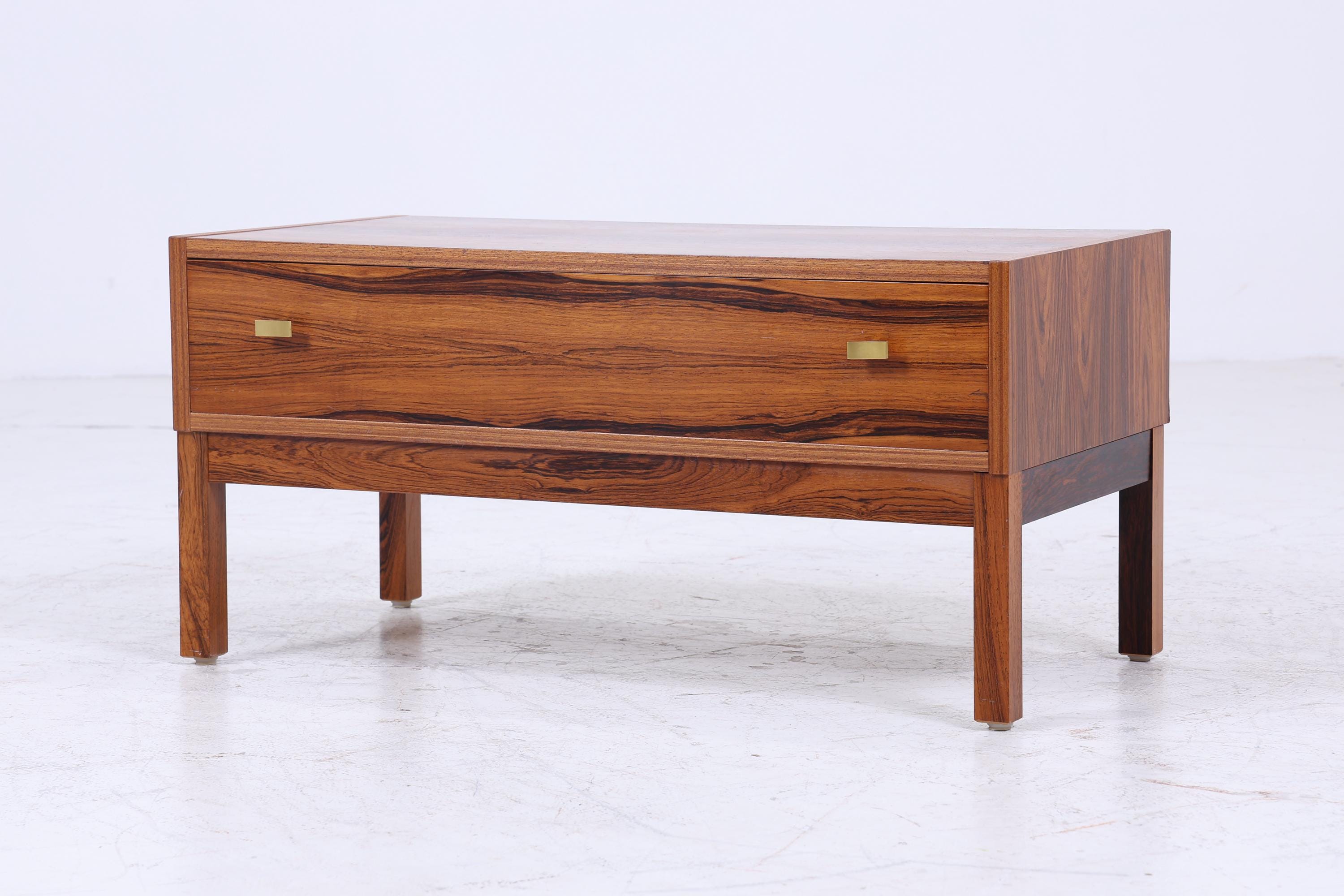 Vintage Schubladen Kommode | Mid Century Schubladen Schrank | Retro 60er Jahre Palisander Aufbewahrung