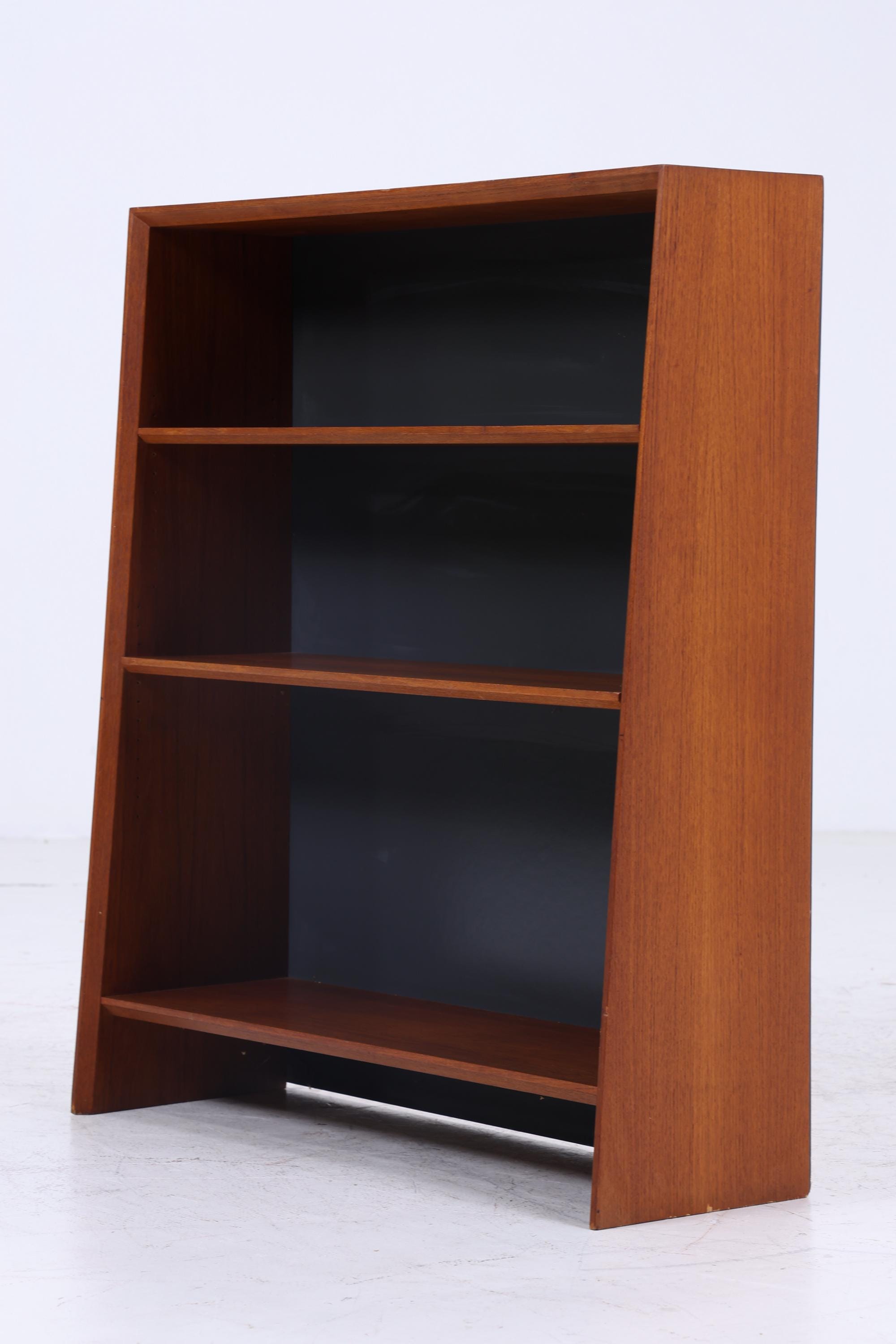 Kleines Vintage Teak Bücherregal | Mid Century Regal | 60er Retro Holz Aufbewahrung