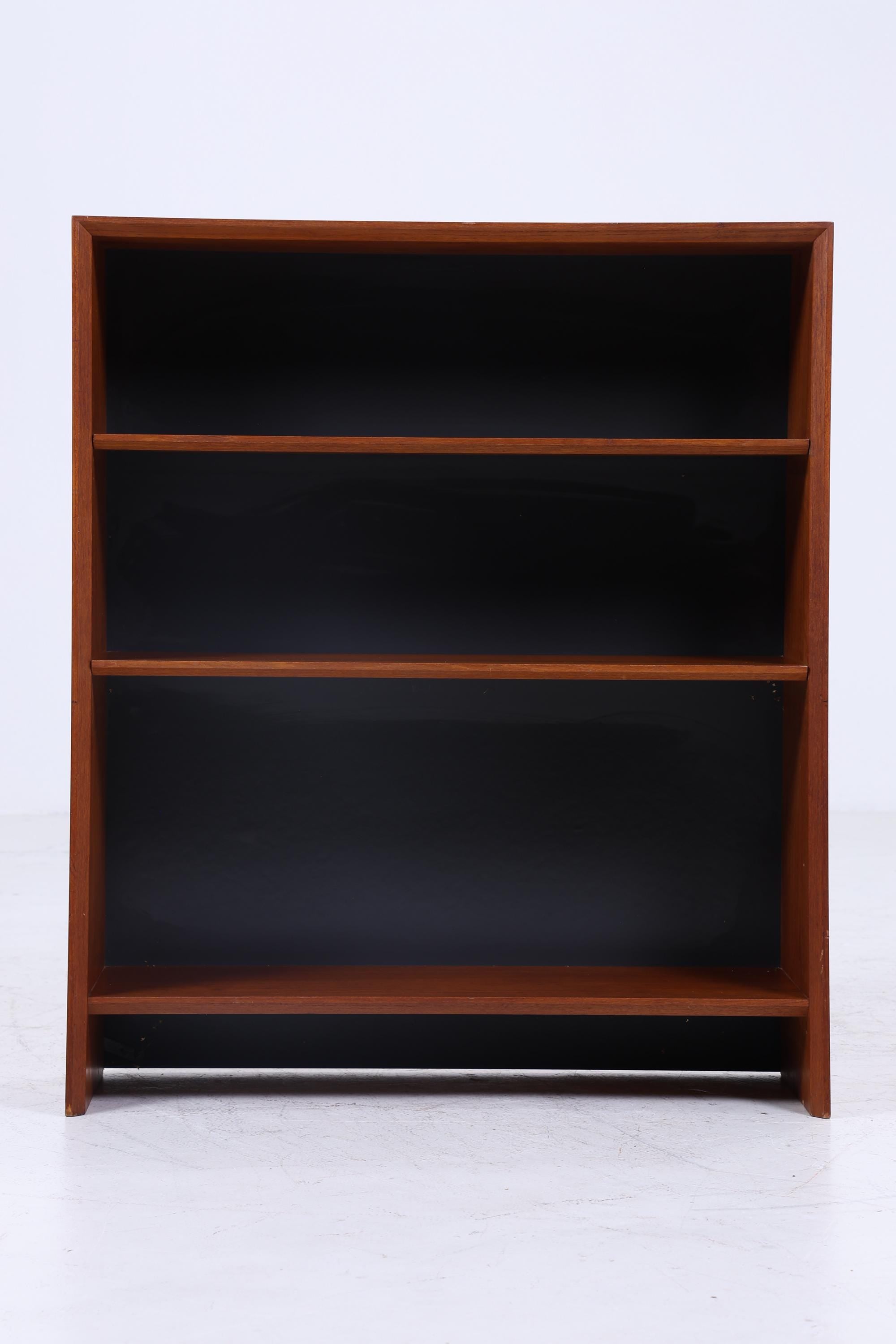 Kleines Vintage Teak Bücherregal | Mid Century Regal | 60er Retro Holz Aufbewahrung