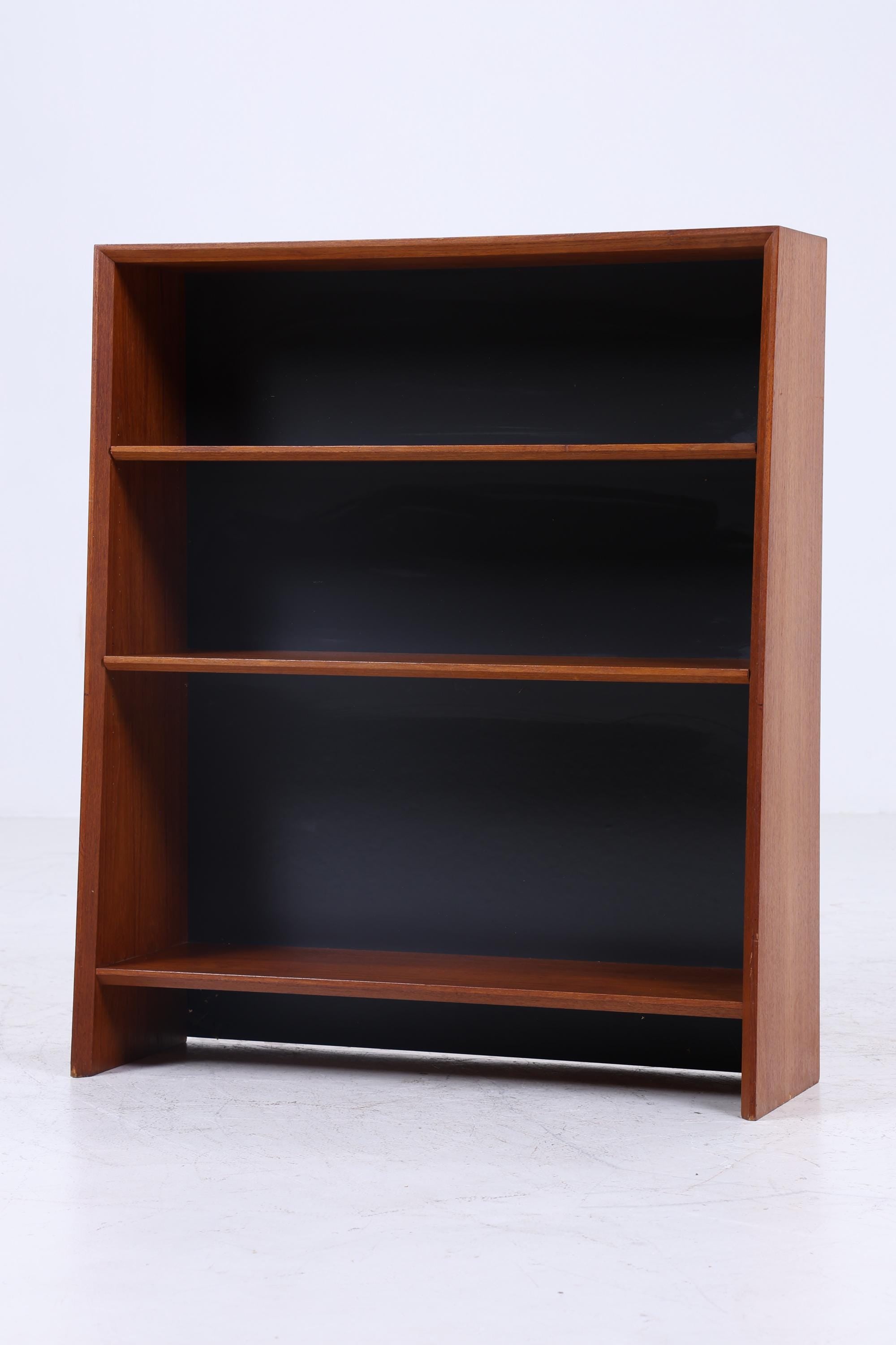 Kleines Vintage Teak Bücherregal | Mid Century Regal | 60er Retro Holz Aufbewahrung