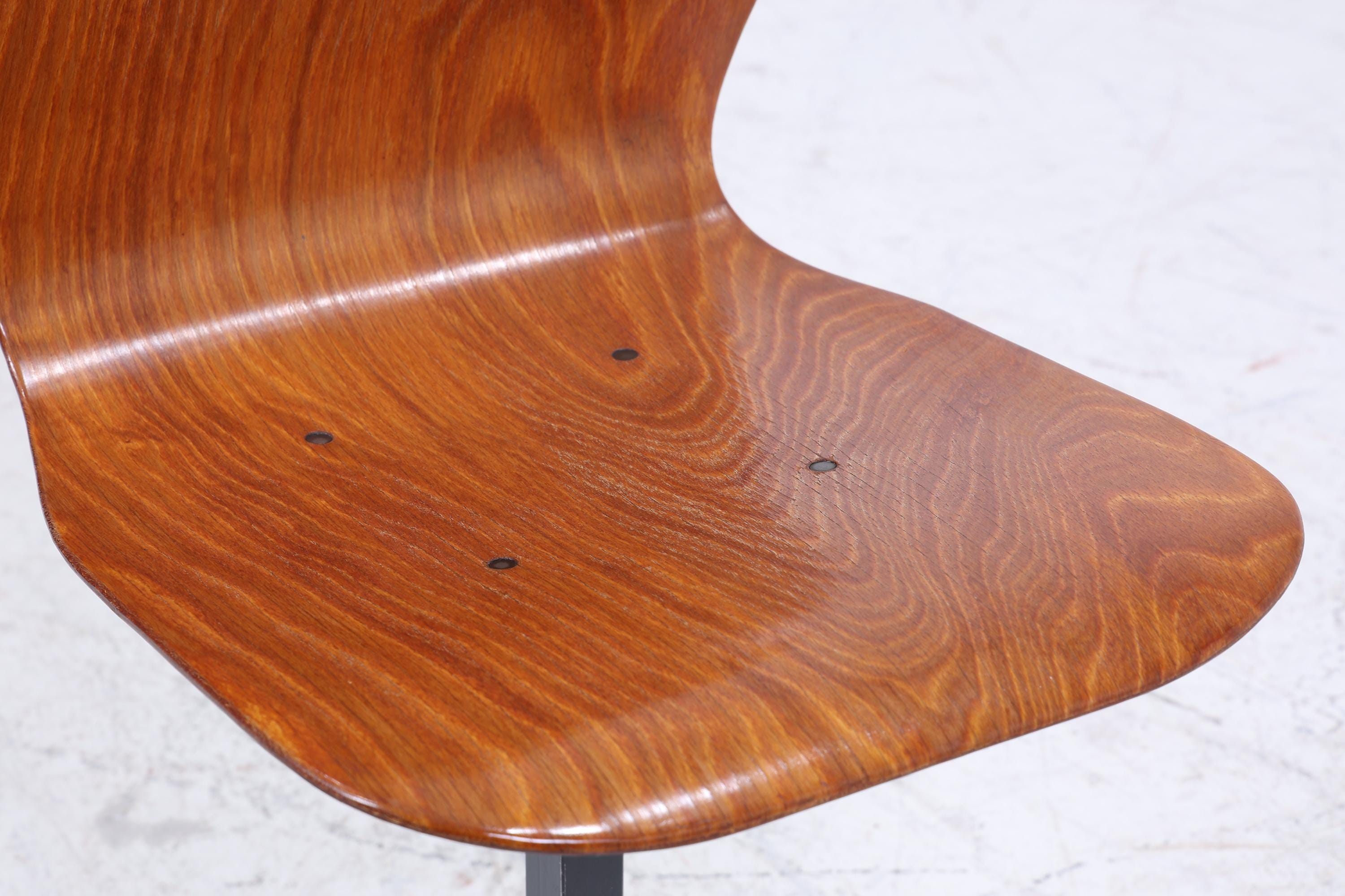 Vintage Pagholz Stuhl aus den 60ern | Mid Century Schulstuhl | Retro Küchenstuhl 70er Jahre