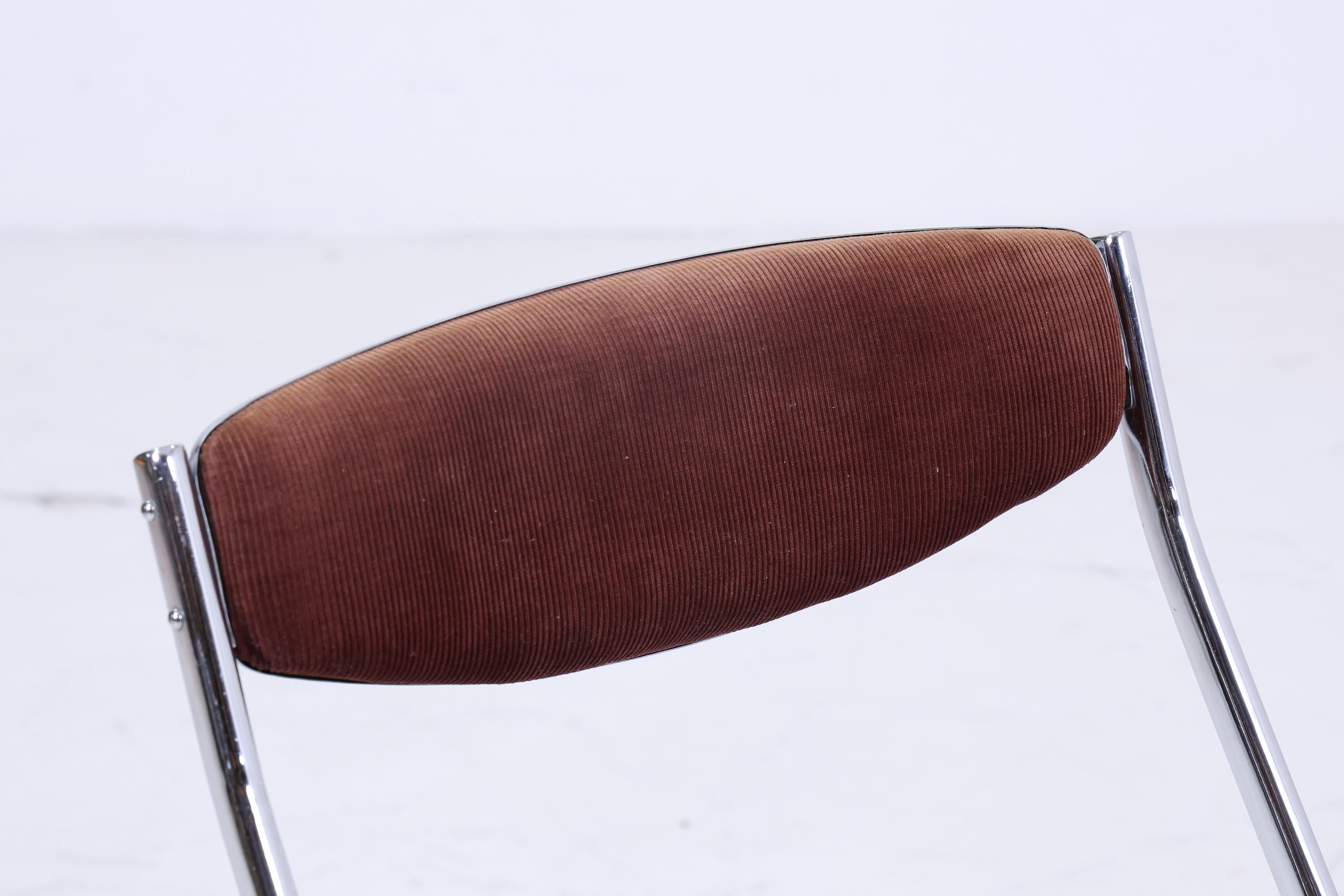 2 Vintage Chrom Klappstühle | Mid Century Stuhl 60er Jahre | Küchenstuhl 70er