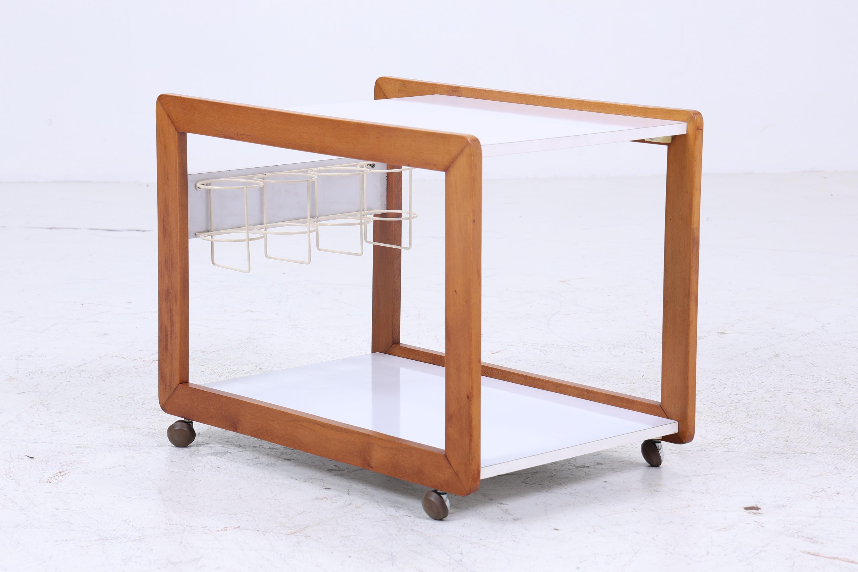 Vintage Servierwagen aus den 60ern | Mid Century Tisch Telefontisch Beistelltisch Retro