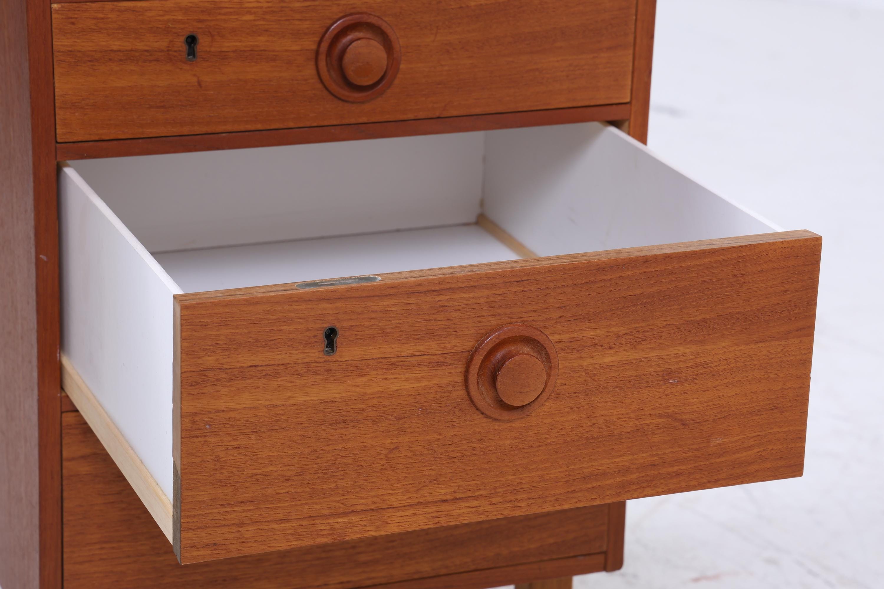Vintage Teak Schreibtisch aus den 60ern | Mid Century Schubladen Arbeitstisch Bürotisch Tisch Retro Holz