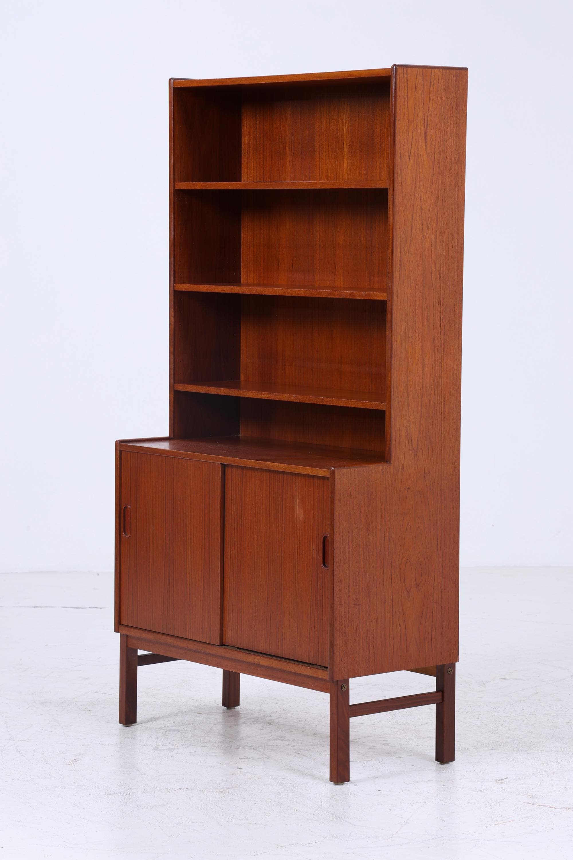 Vintage Teak Regal | Mid Century Bücherregal Retro Holz Aufbewahrung 60er 70er Jahre
