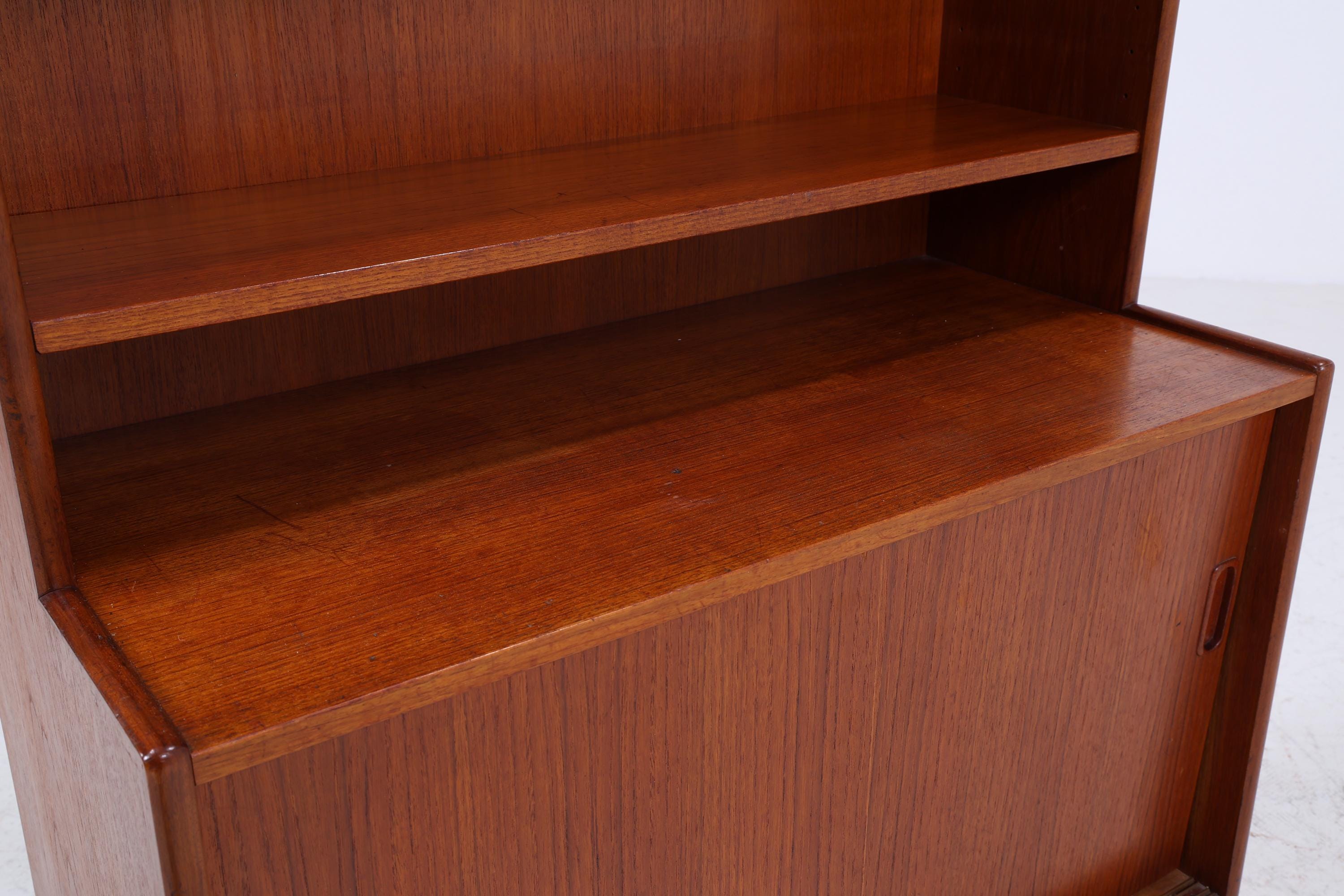 Vintage Teak Regal | Mid Century Bücherregal Retro Holz Aufbewahrung 60er 70er Jahre
