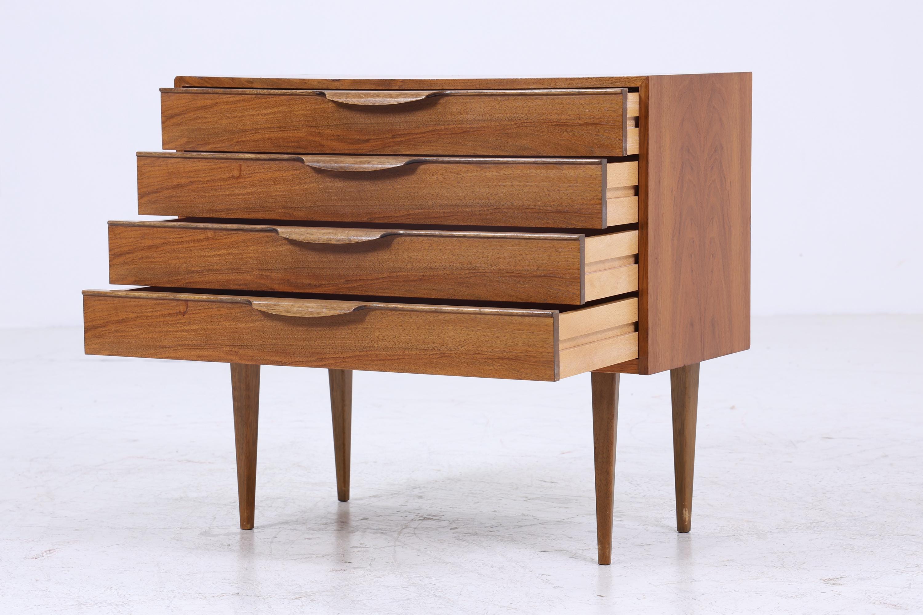 Vintage Teak Kommode | Mid Century Schubladen Schrank Holz Aufbewahrung 60er Jahre