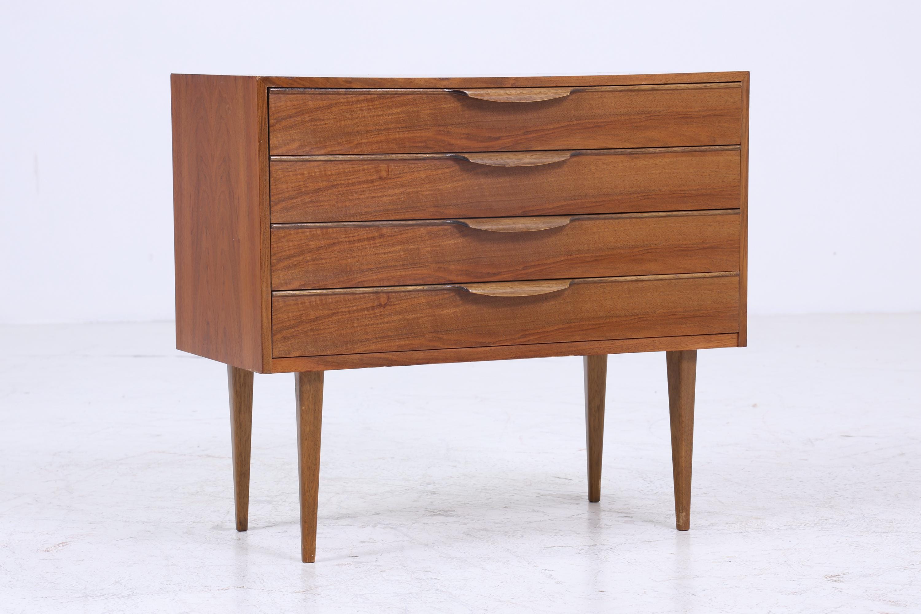 Vintage Teak Kommode | Mid Century Schubladen Schrank Holz Aufbewahrung 60er Jahre