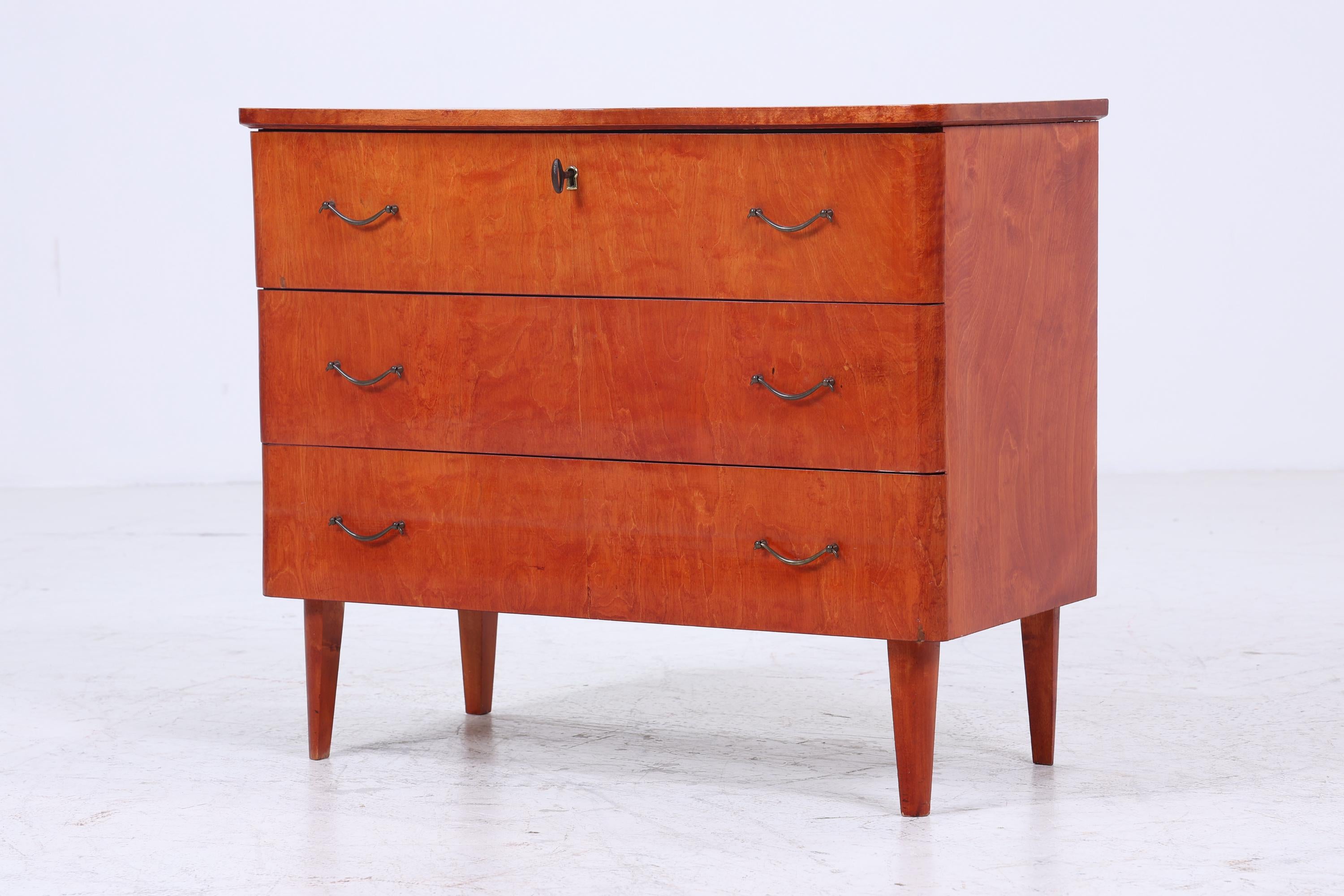 Vintage Schubladen Kommode | Mid Century Schubladen Schrank | Holz Aufbewahrung 60er Jahre