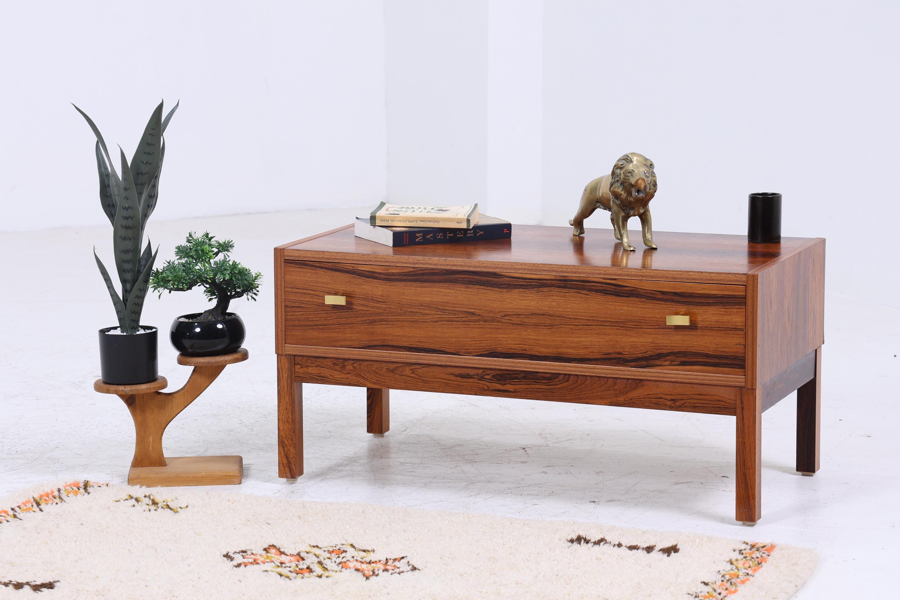 Vintage Schubladen Kommode | Mid Century Schubladen Schrank | Retro 60er Jahre Palisander Aufbewahrung