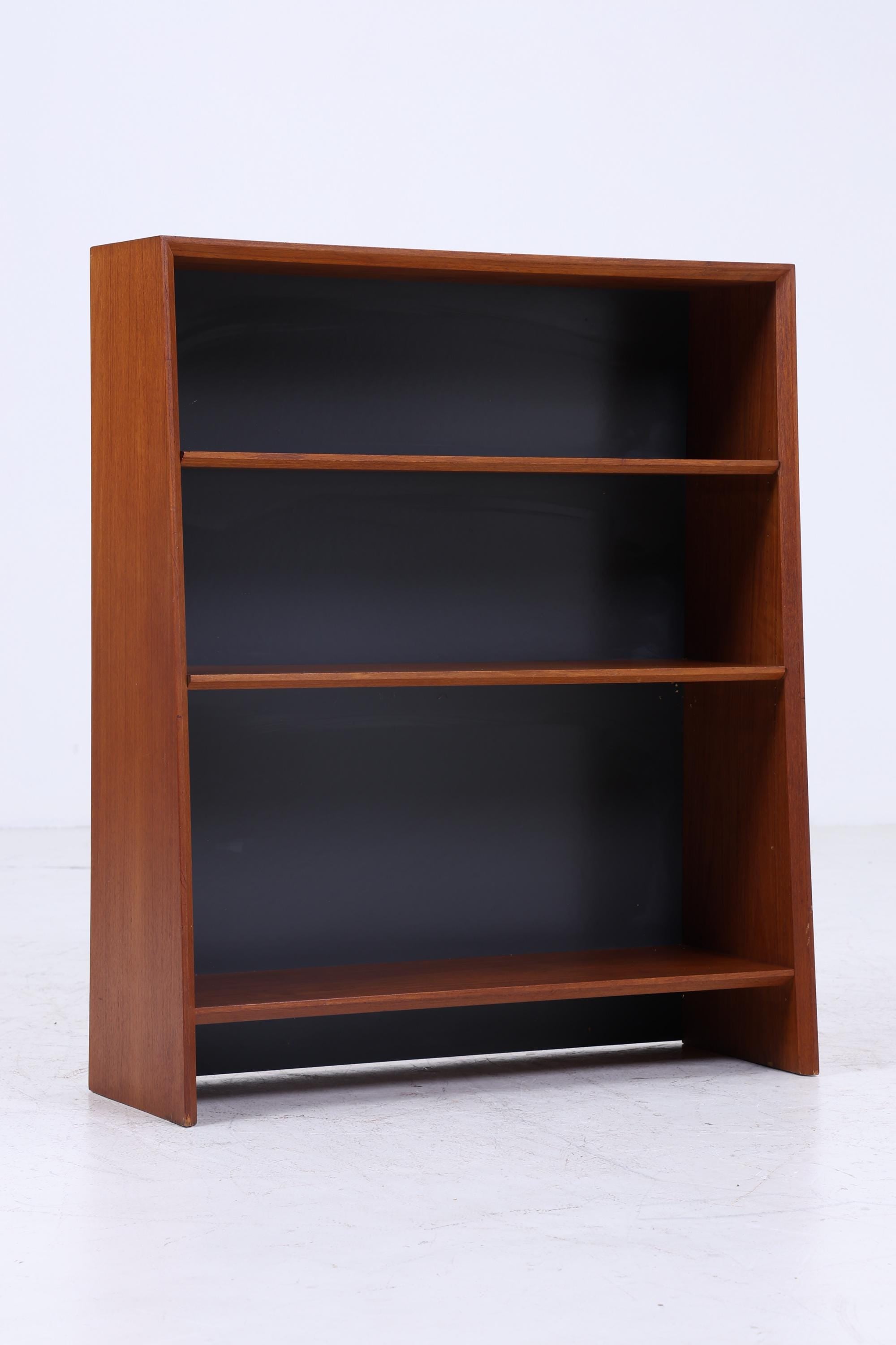 Kleines Vintage Teak Bücherregal | Mid Century Regal | 60er Retro Holz Aufbewahrung