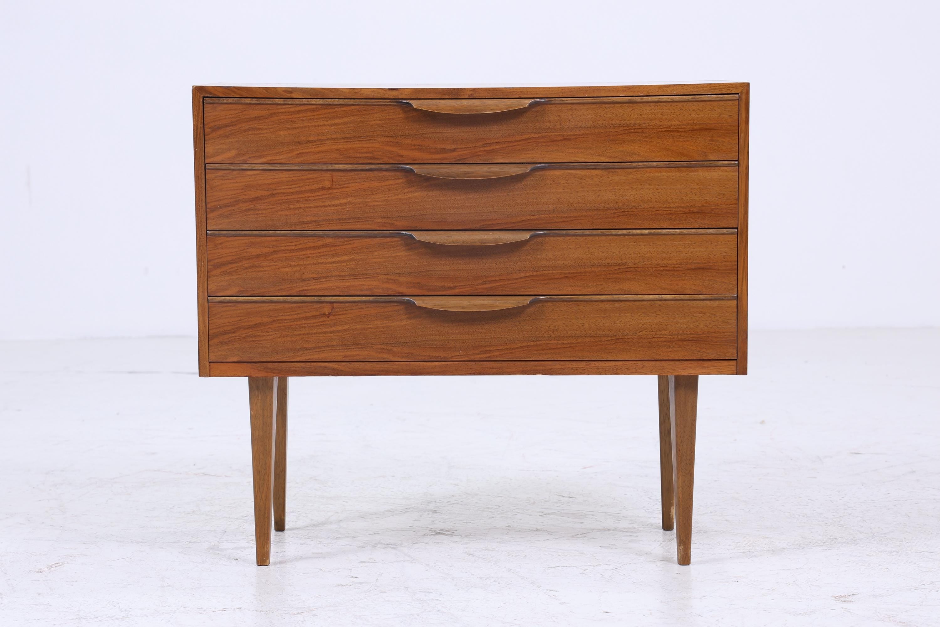 Vintage Teak Kommode | Mid Century Schubladen Schrank Holz Aufbewahrung 60er Jahre