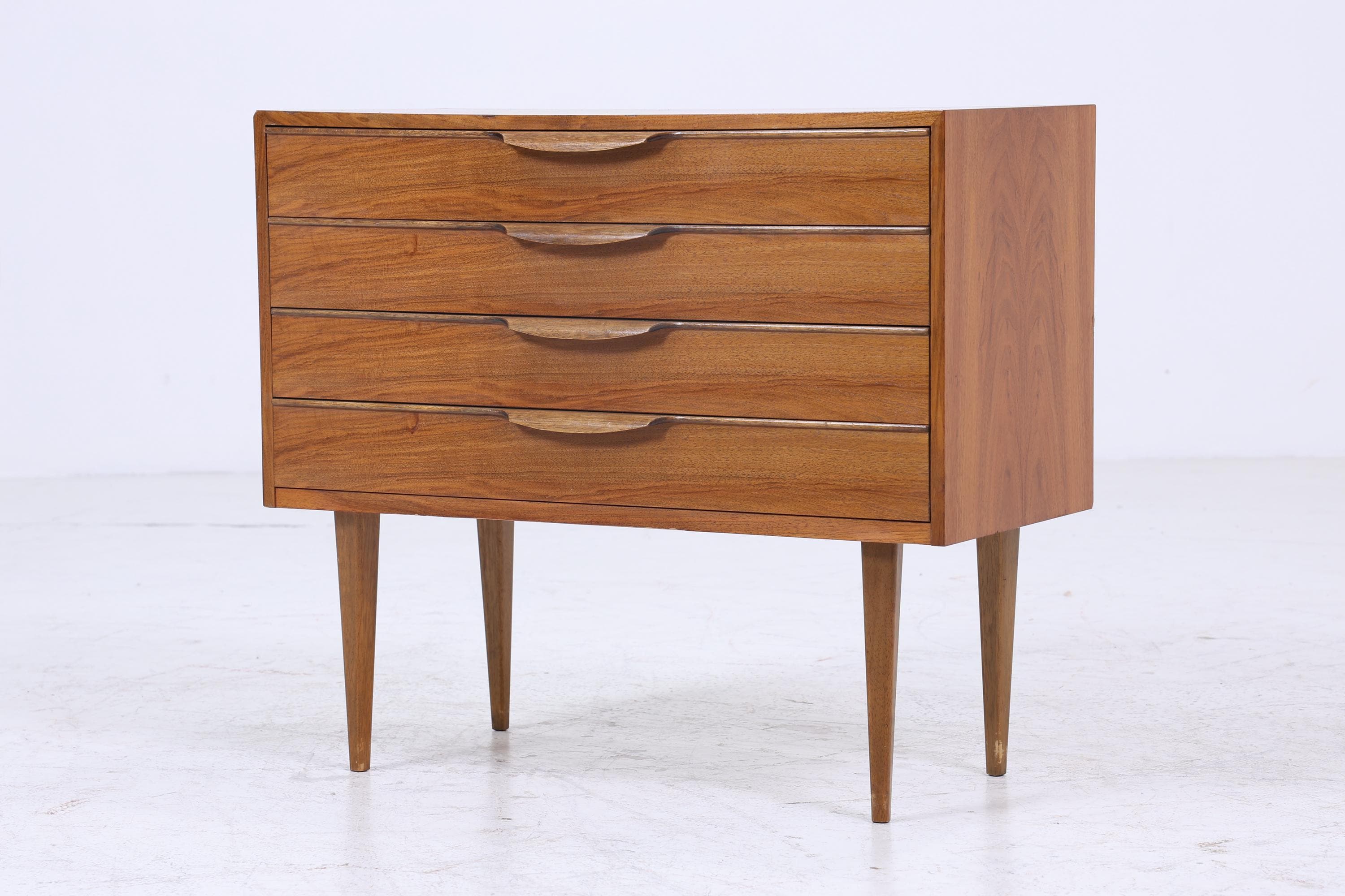 Vintage Teak Kommode | Mid Century Schubladen Schrank Holz Aufbewahrung 60er Jahre