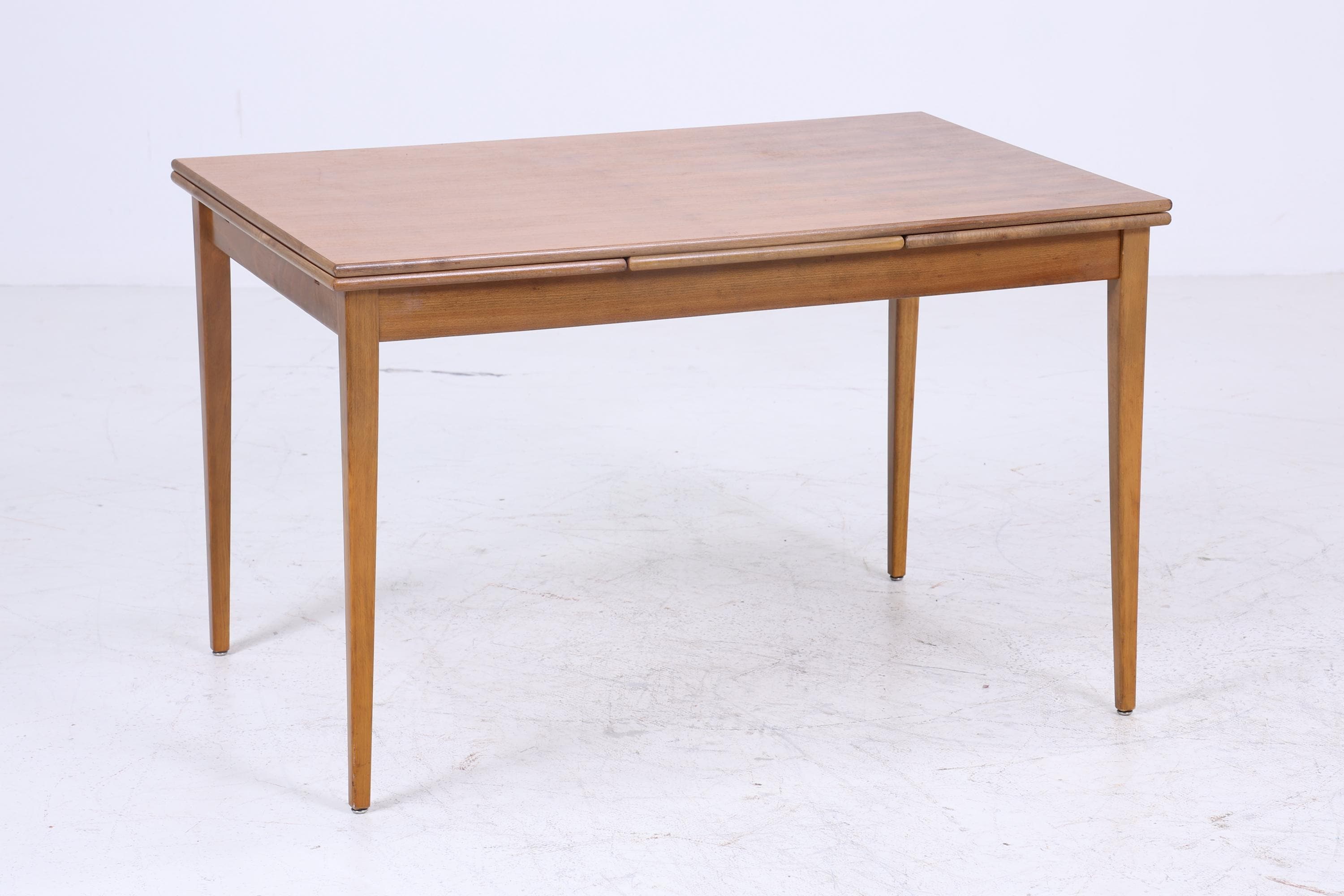 Wunderschöner Mid-Century Esstisch | Vintage Ausziehbarer Küchentisch 1960er Holz