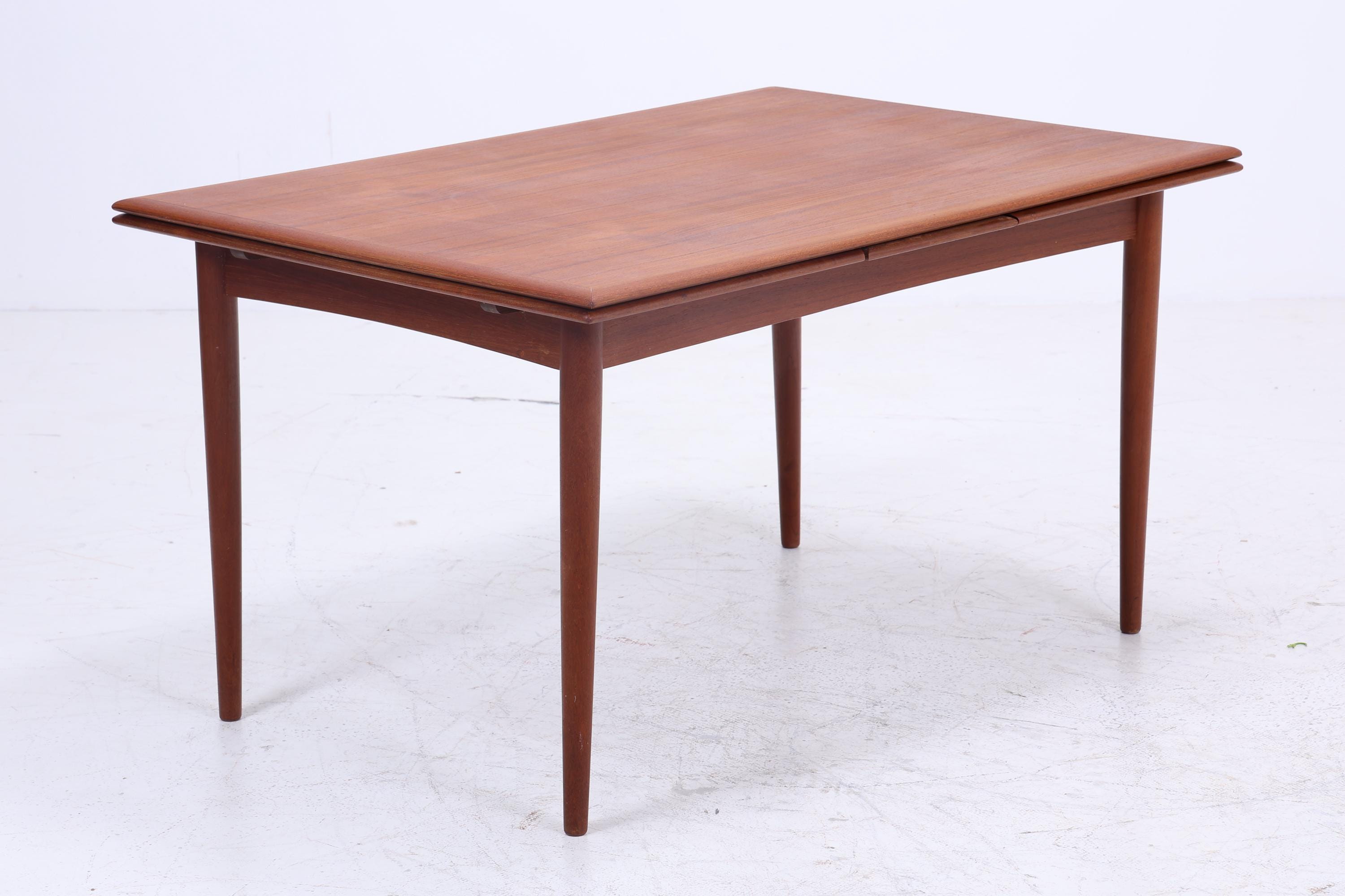 Originaler Teak Esstisch Danish Design | Mid-Century Ausziehbarer Vintage Küchentisch 1960er Teak Holz