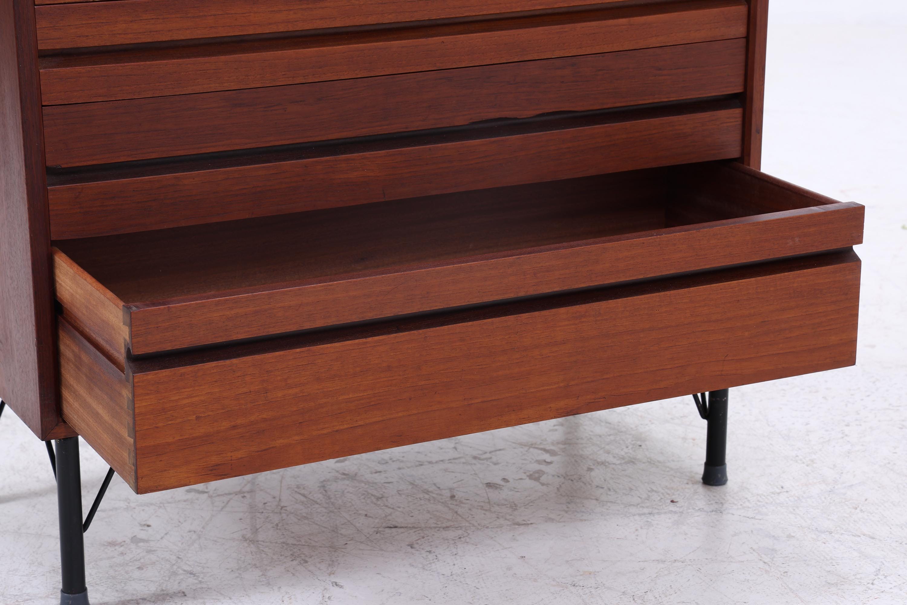Vintage Teak Kommode von Poul Cadovius | Mid Century Schubladen Schrank Holz Aufbewahrung 60er Jahre
