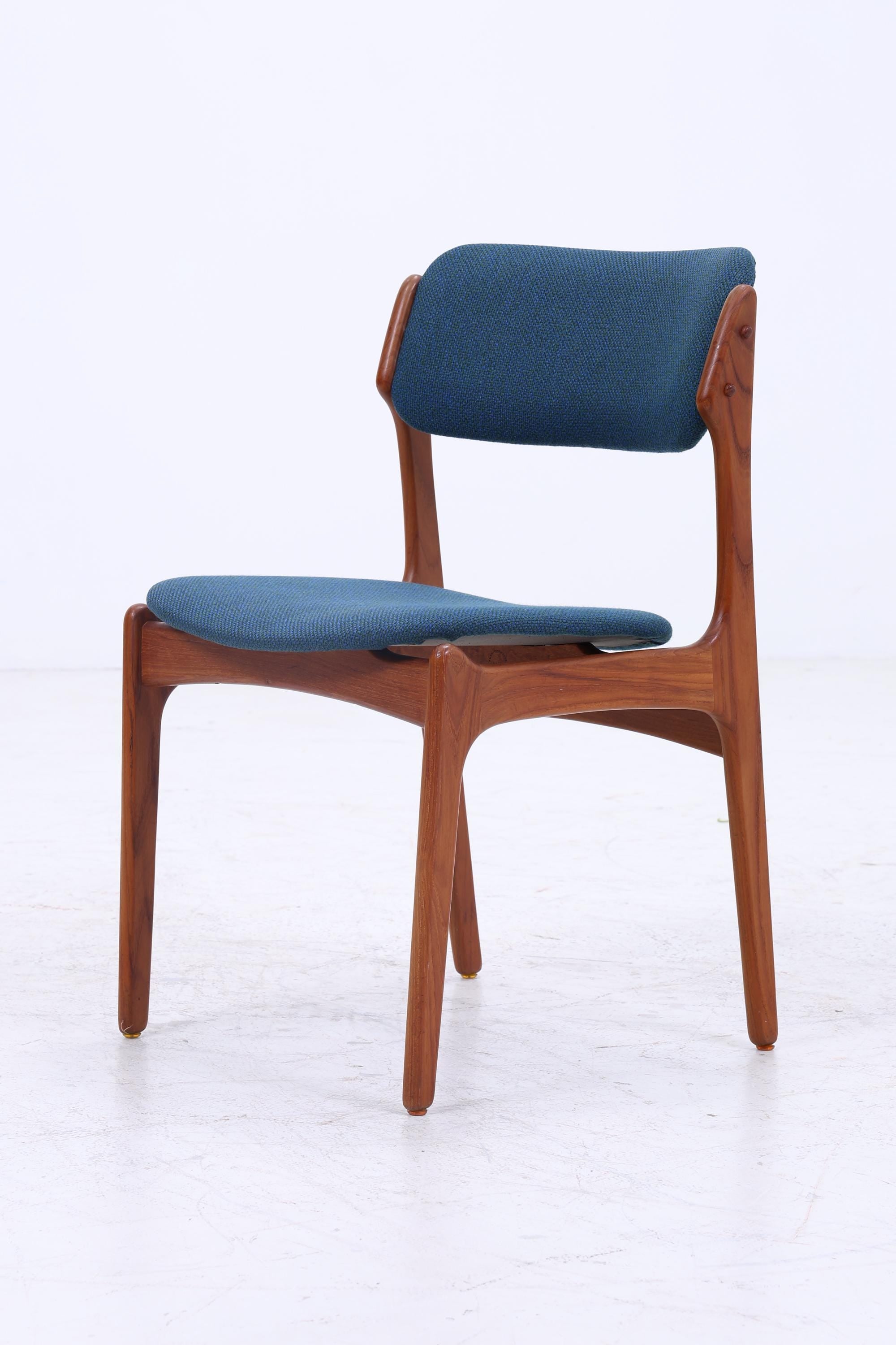 1v2 Vintage Teak Stühle von Erik Buch für OD Møbler | Mid Century Model 49 Stuhl 60er Jahre | Küchenstuhl