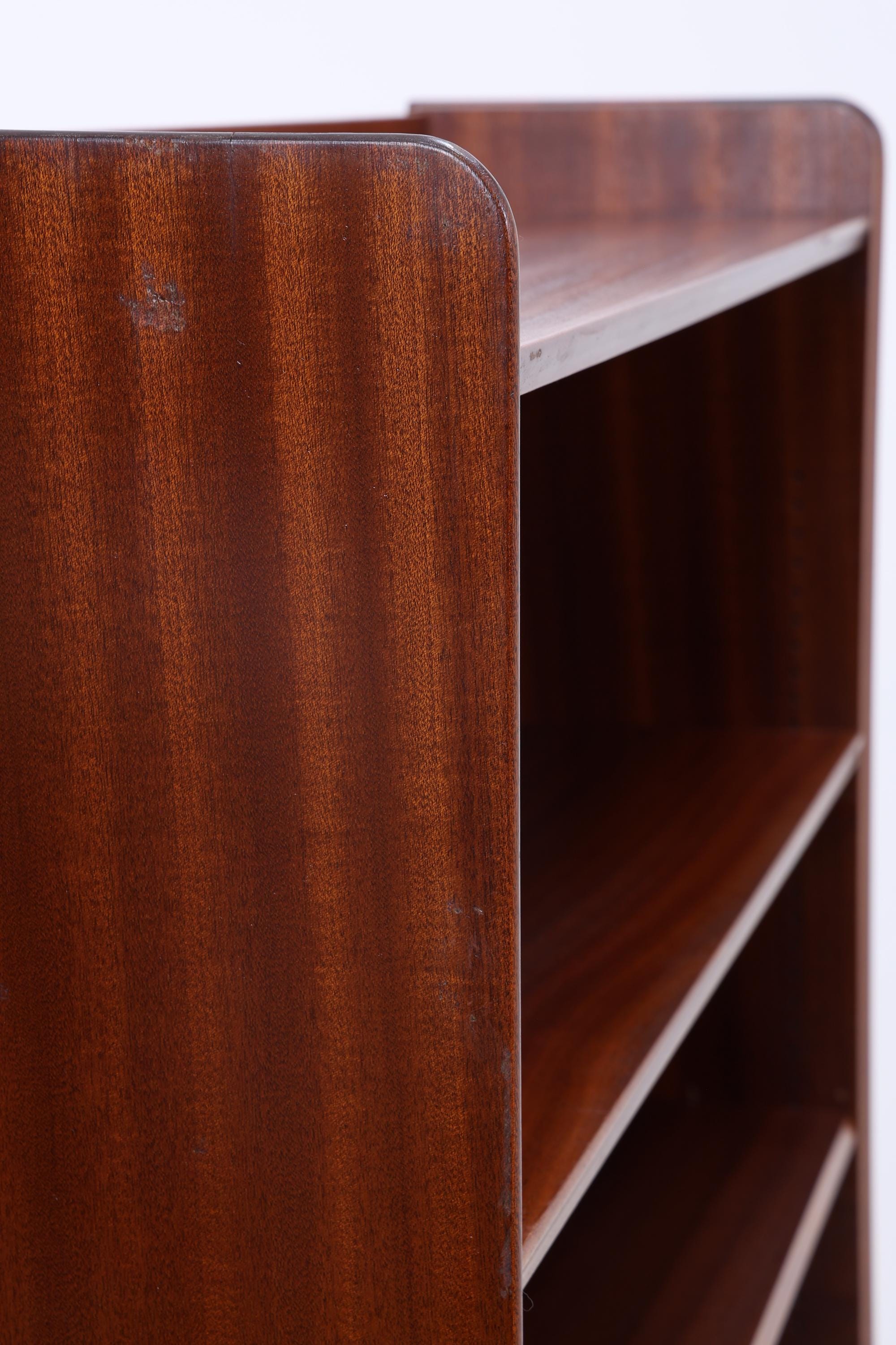 Vintage Mahagoni Bücherregal | Mid Century Regal | 60er Retro Holz Aufbewahrung