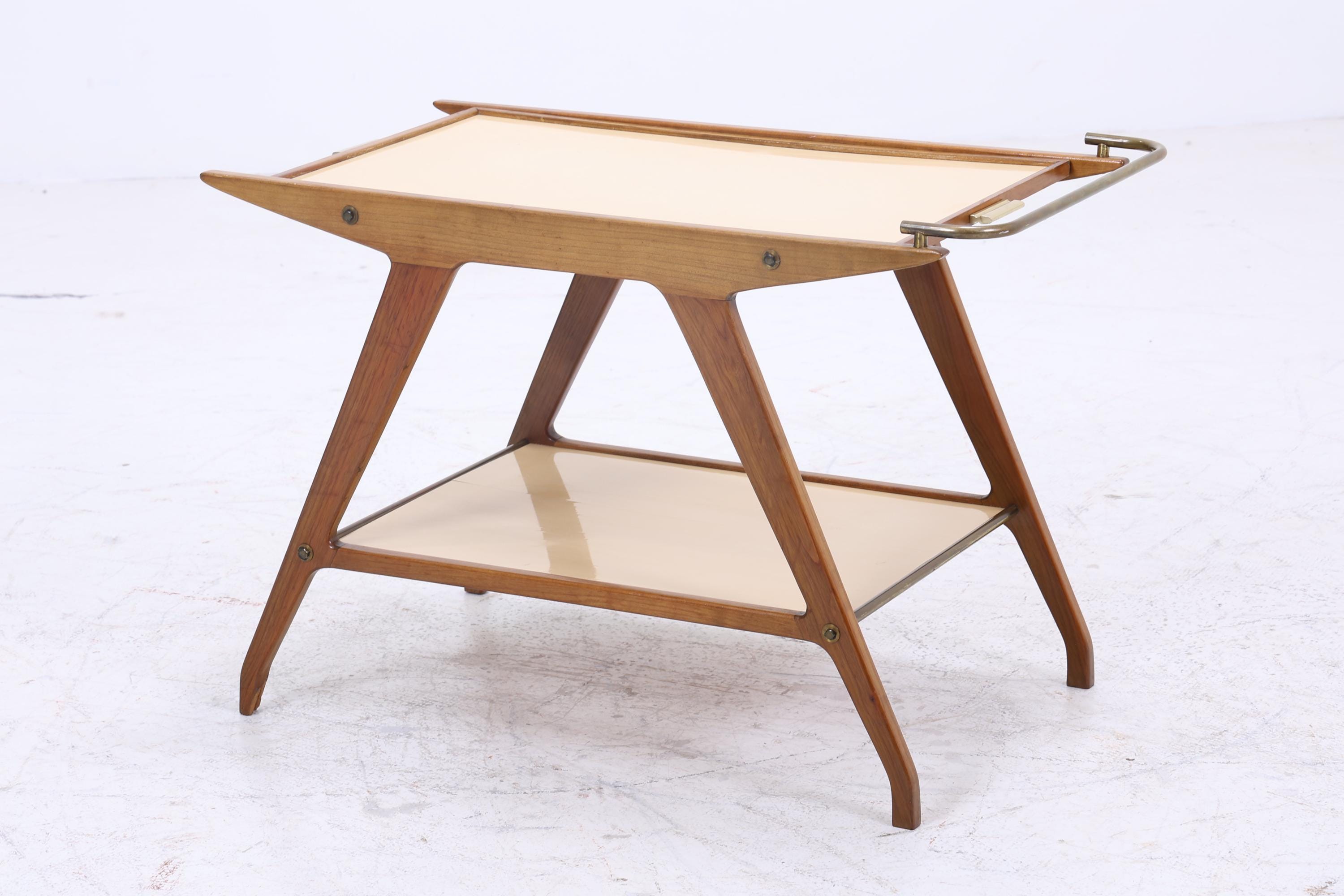 Vintage Beistelltisch | Mid Century Couchtisch Tisch Telefontisch 60er Jahre Retro Wohnzimmer