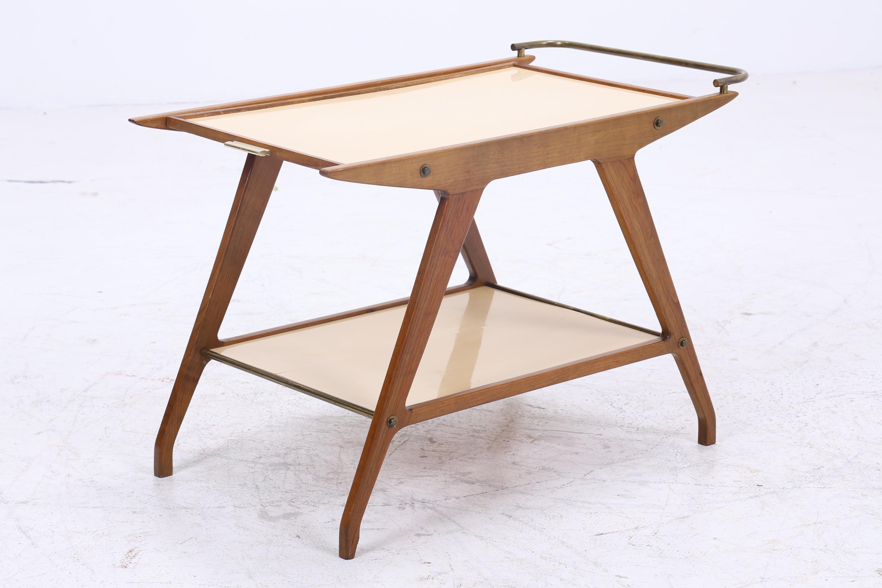 Vintage Beistelltisch | Mid Century Couchtisch Tisch Telefontisch 60er Jahre Retro Wohnzimmer