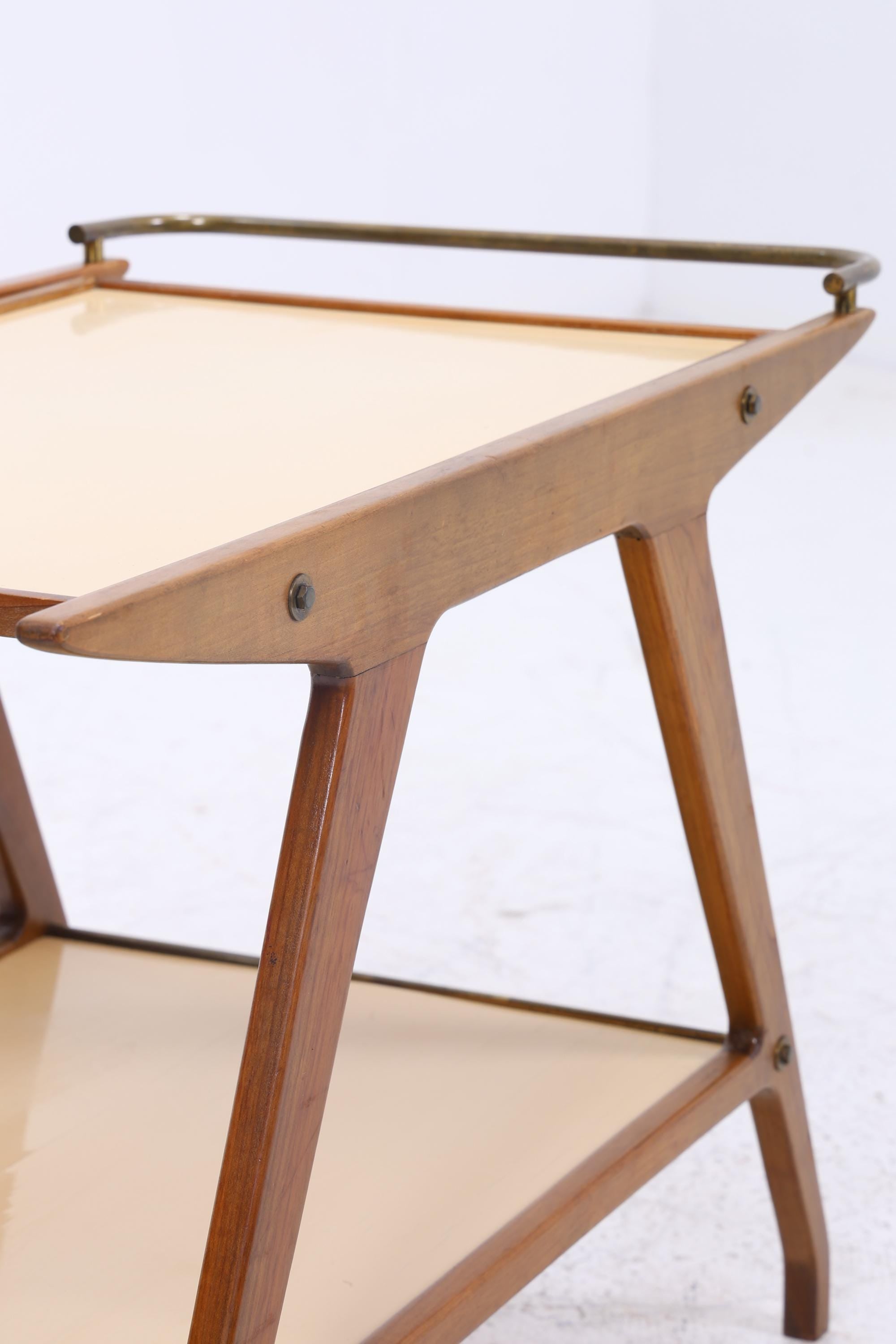 Vintage Beistelltisch | Mid Century Couchtisch Tisch Telefontisch 60er Jahre Retro Wohnzimmer