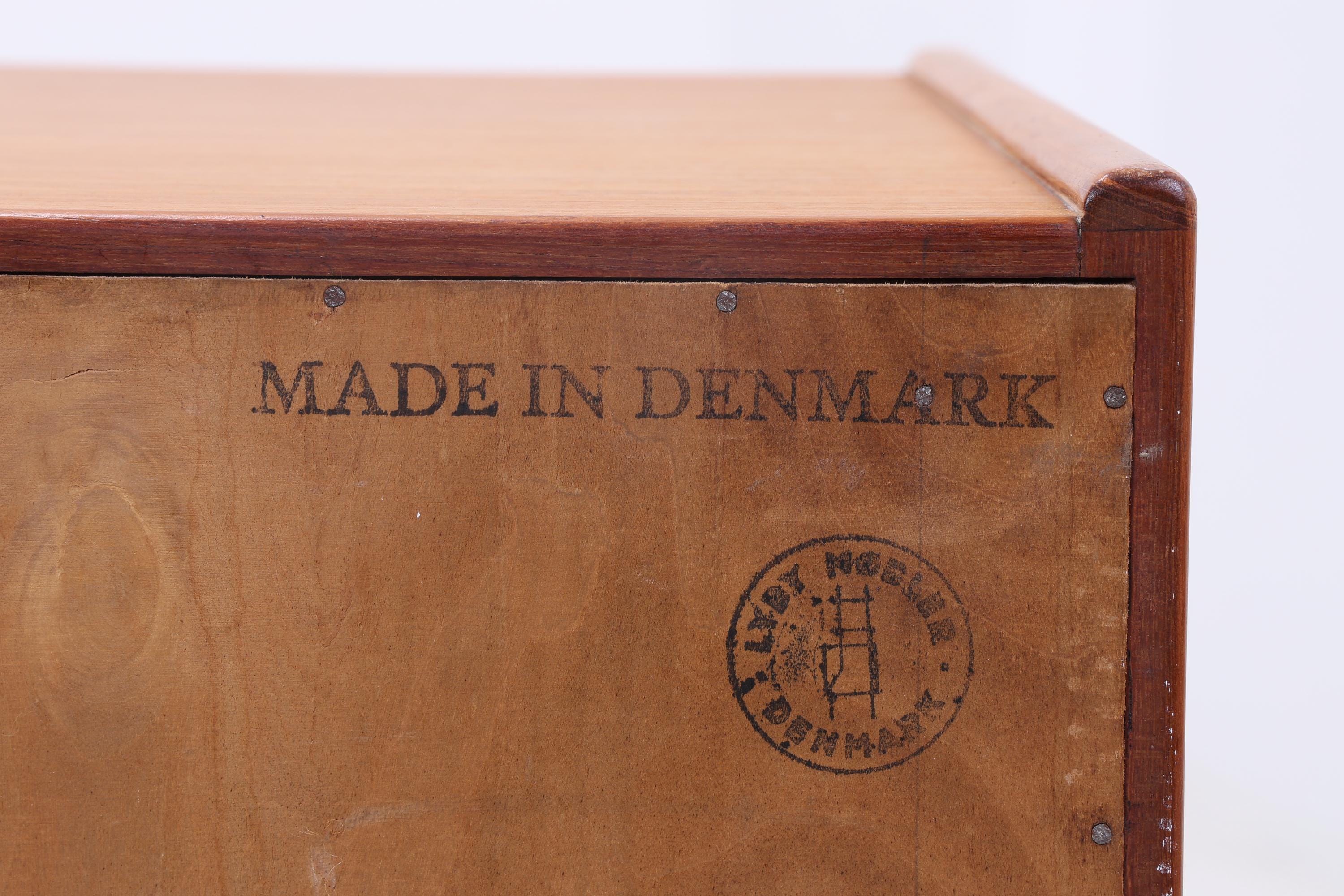 Vintage Teak Sideboard von Harry Ostergaard Lyby Mobler 60er Jahre | Mid Century Anrichte mit Schubladen & Lamellentüren Holz