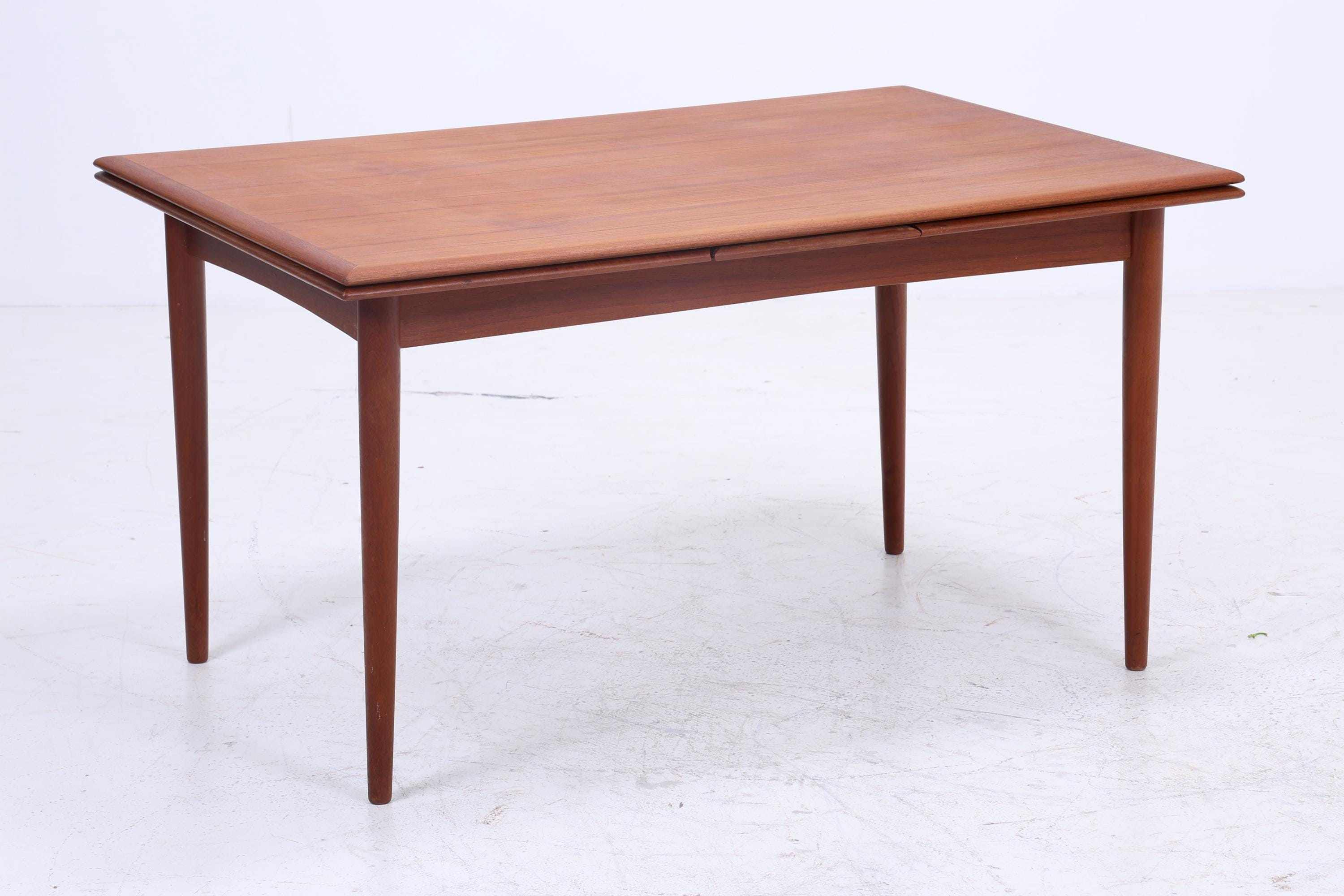 Originaler Teak Esstisch Danish Design | Mid-Century Ausziehbarer Vintage Küchentisch 1960er Teak Holz