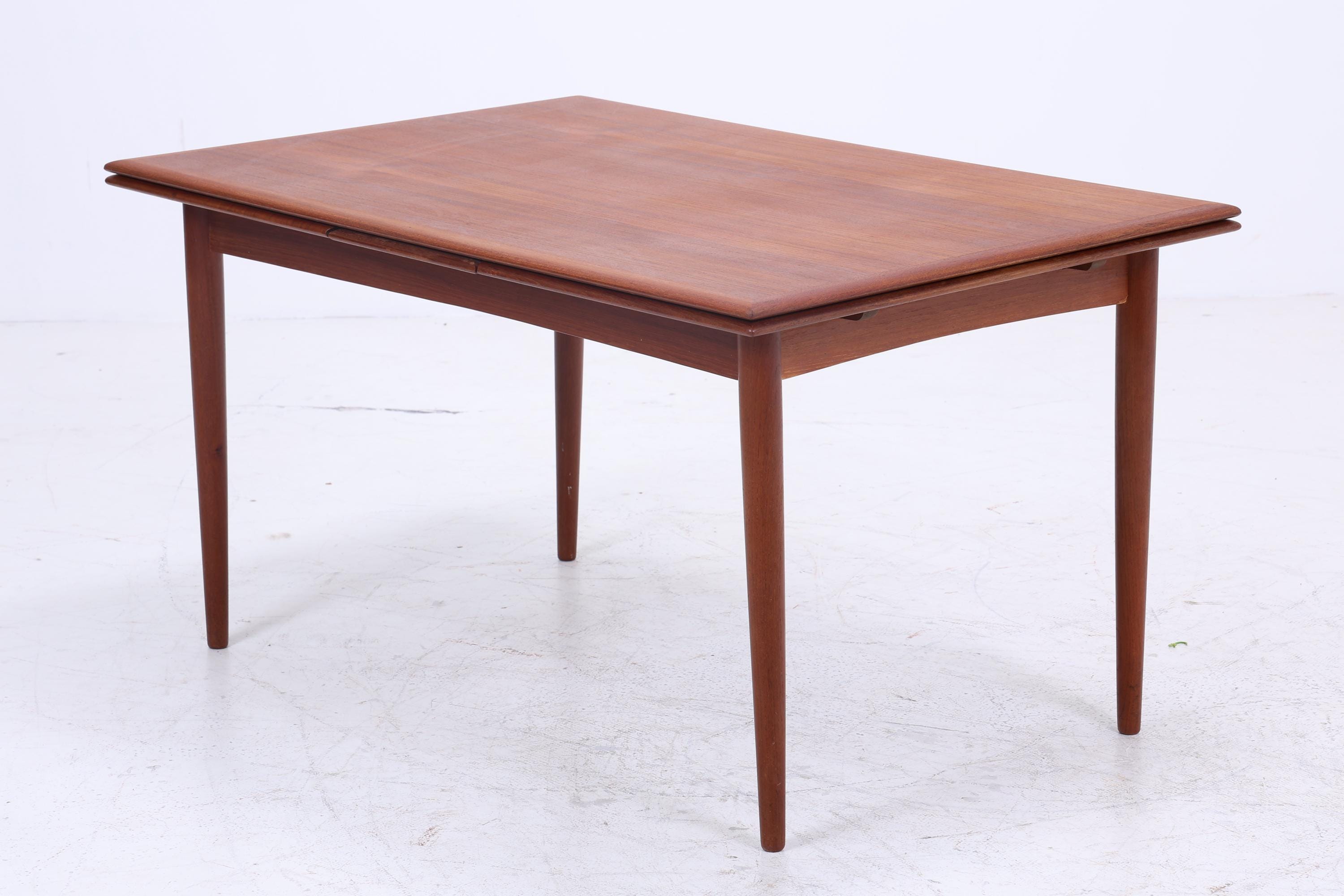 Originaler Teak Esstisch Danish Design | Mid-Century Ausziehbarer Vintage Küchentisch 1960er Teak Holz
