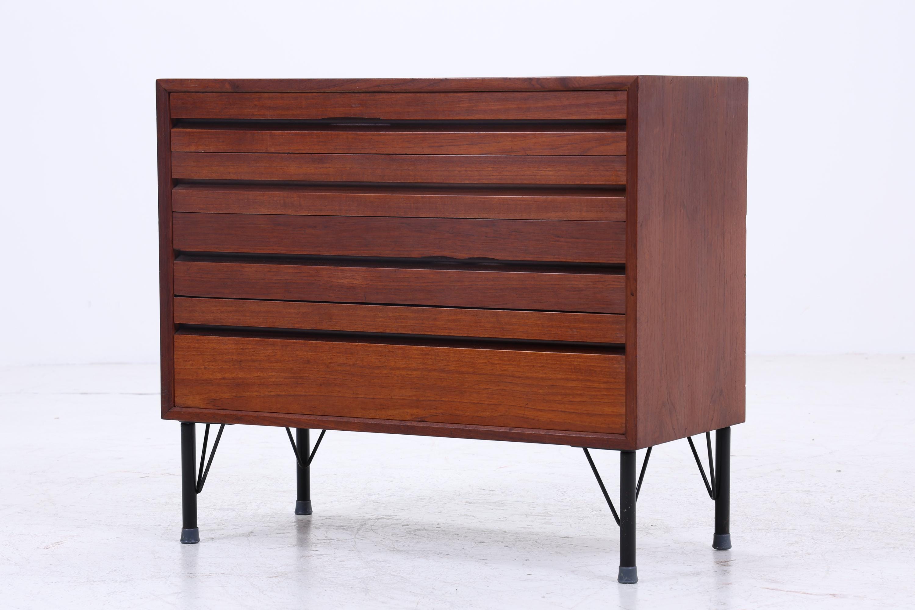 Vintage Teak Kommode von Poul Cadovius | Mid Century Schubladen Schrank Holz Aufbewahrung 60er Jahre