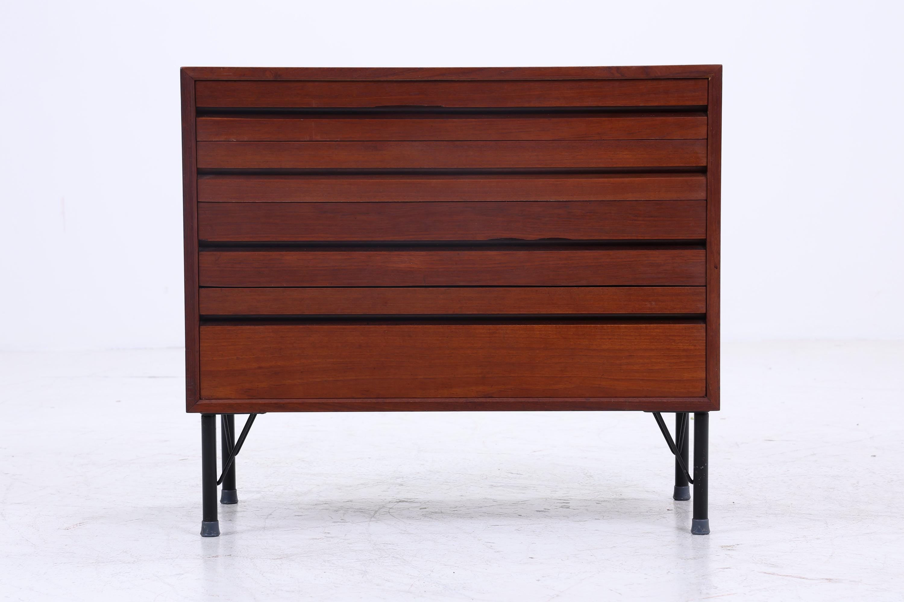 Vintage Teak Kommode von Poul Cadovius | Mid Century Schubladen Schrank Holz Aufbewahrung 60er Jahre