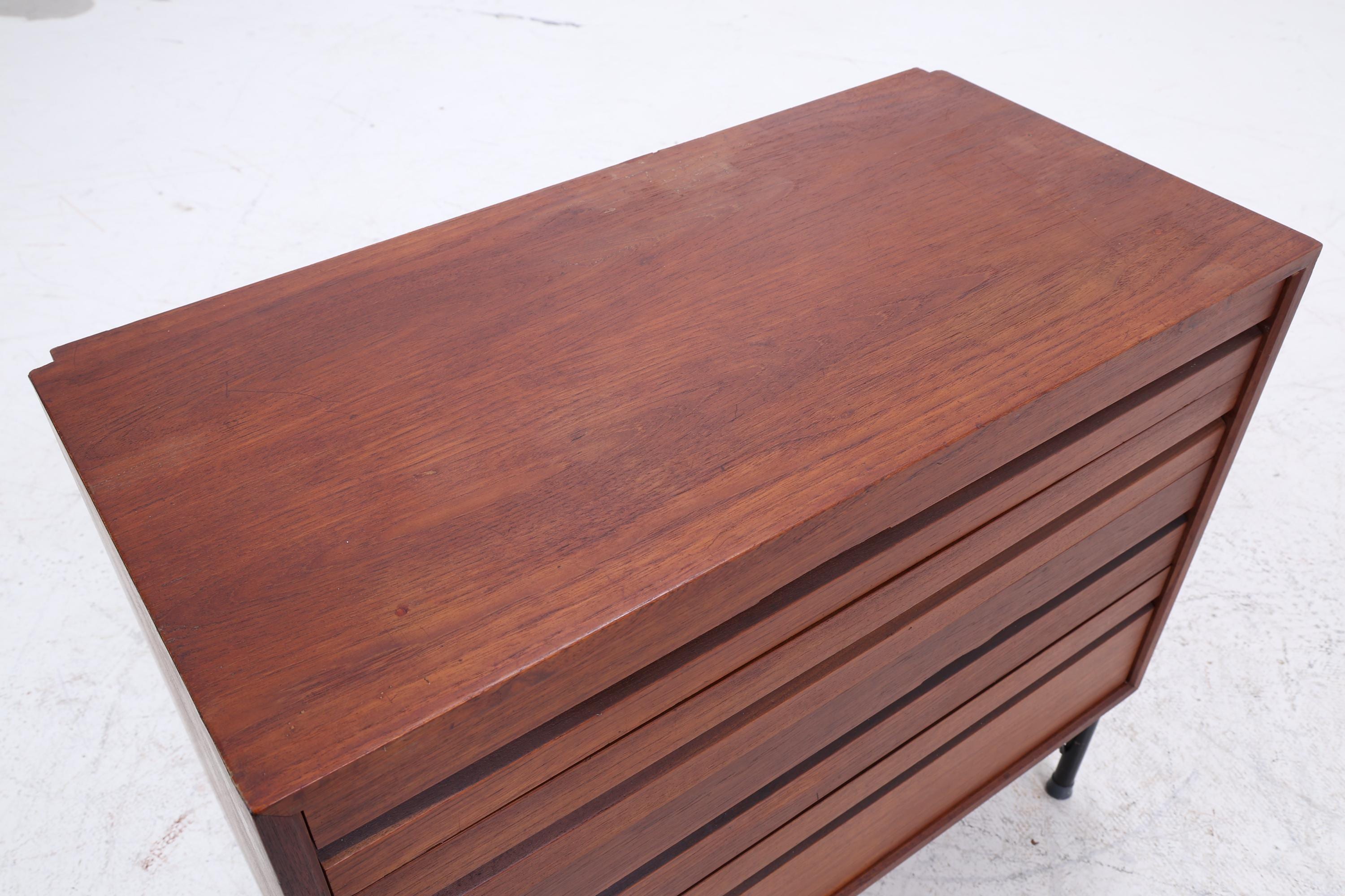 Vintage Teak Kommode von Poul Cadovius | Mid Century Schubladen Schrank Holz Aufbewahrung 60er Jahre