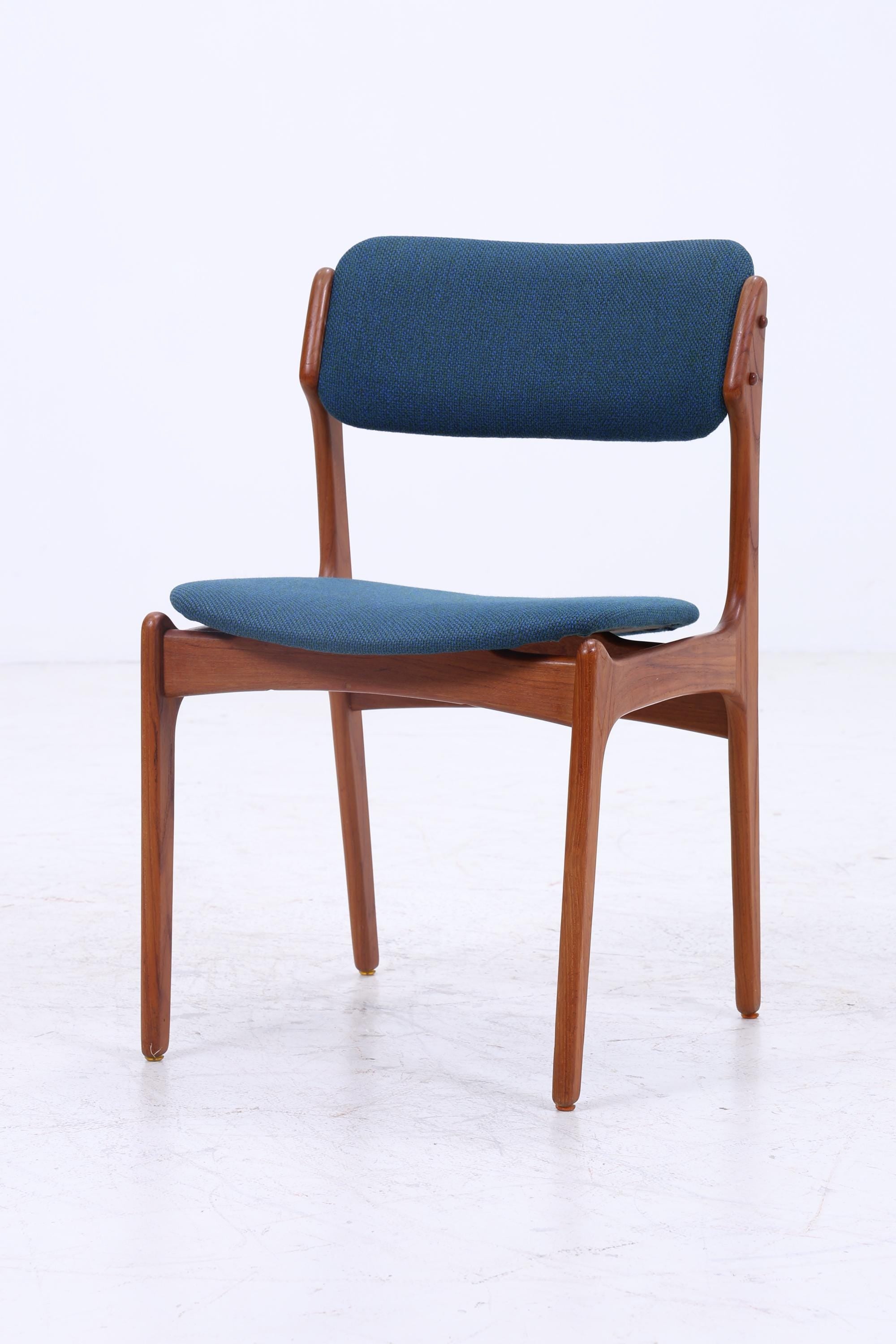 1v2 Vintage Teak Stühle von Erik Buch für OD Møbler | Mid Century Model 49 Stuhl 60er Jahre | Küchenstuhl