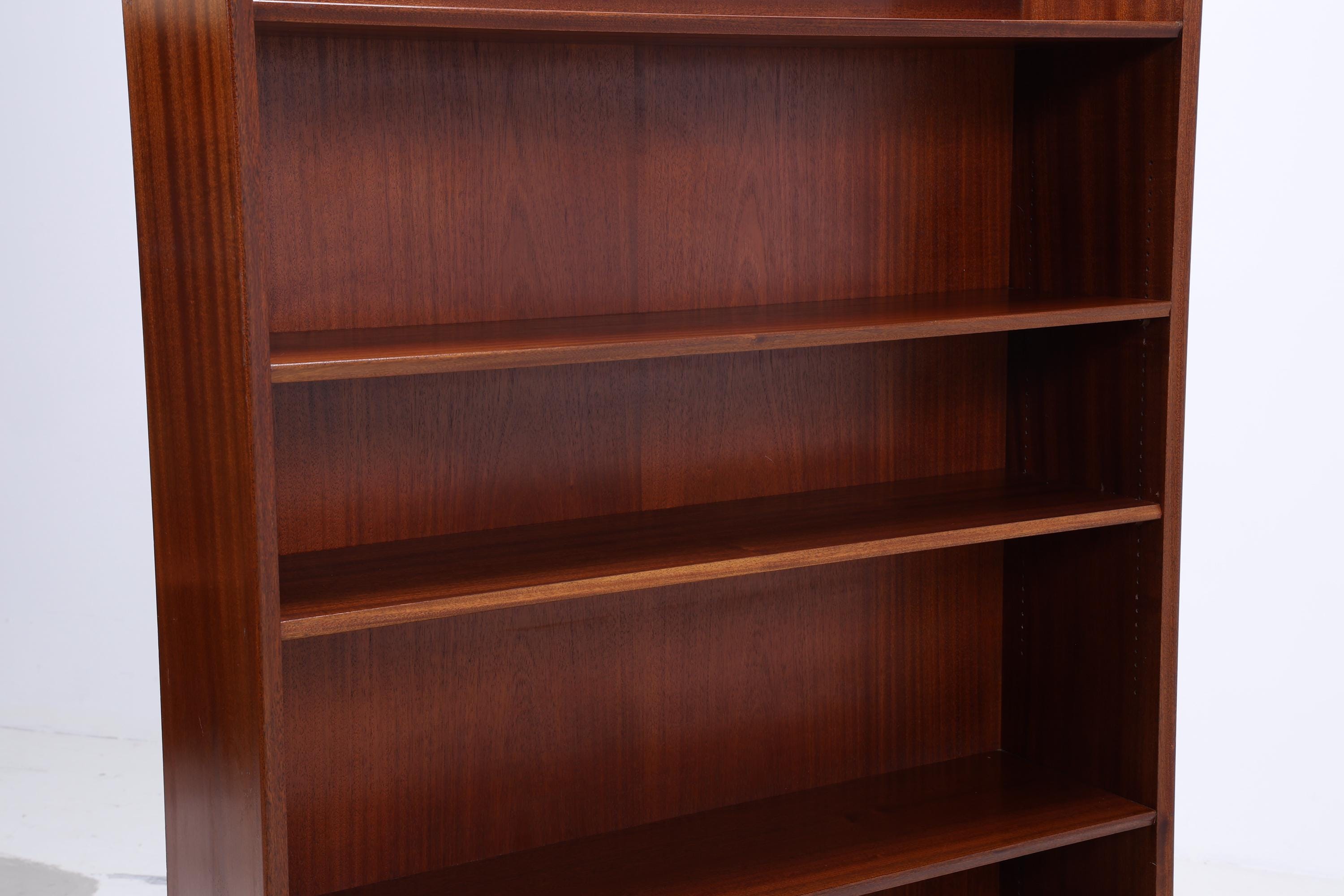 Vintage Mahagoni Bücherregal | Mid Century Regal | 60er Retro Holz Aufbewahrung